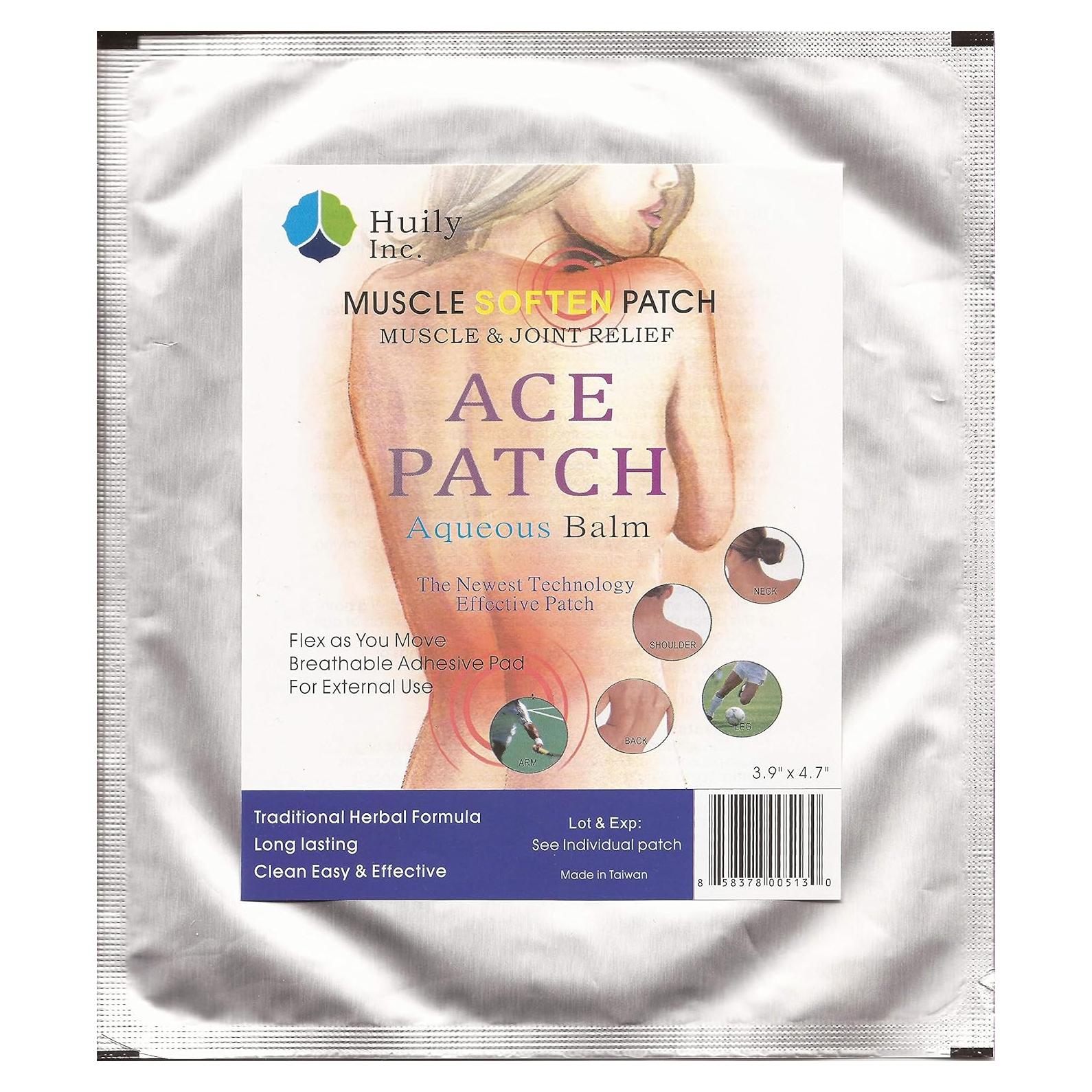 Bálsamo Aqueoso Ace Patch Meditalent - 10 Parches Alivio Dolor