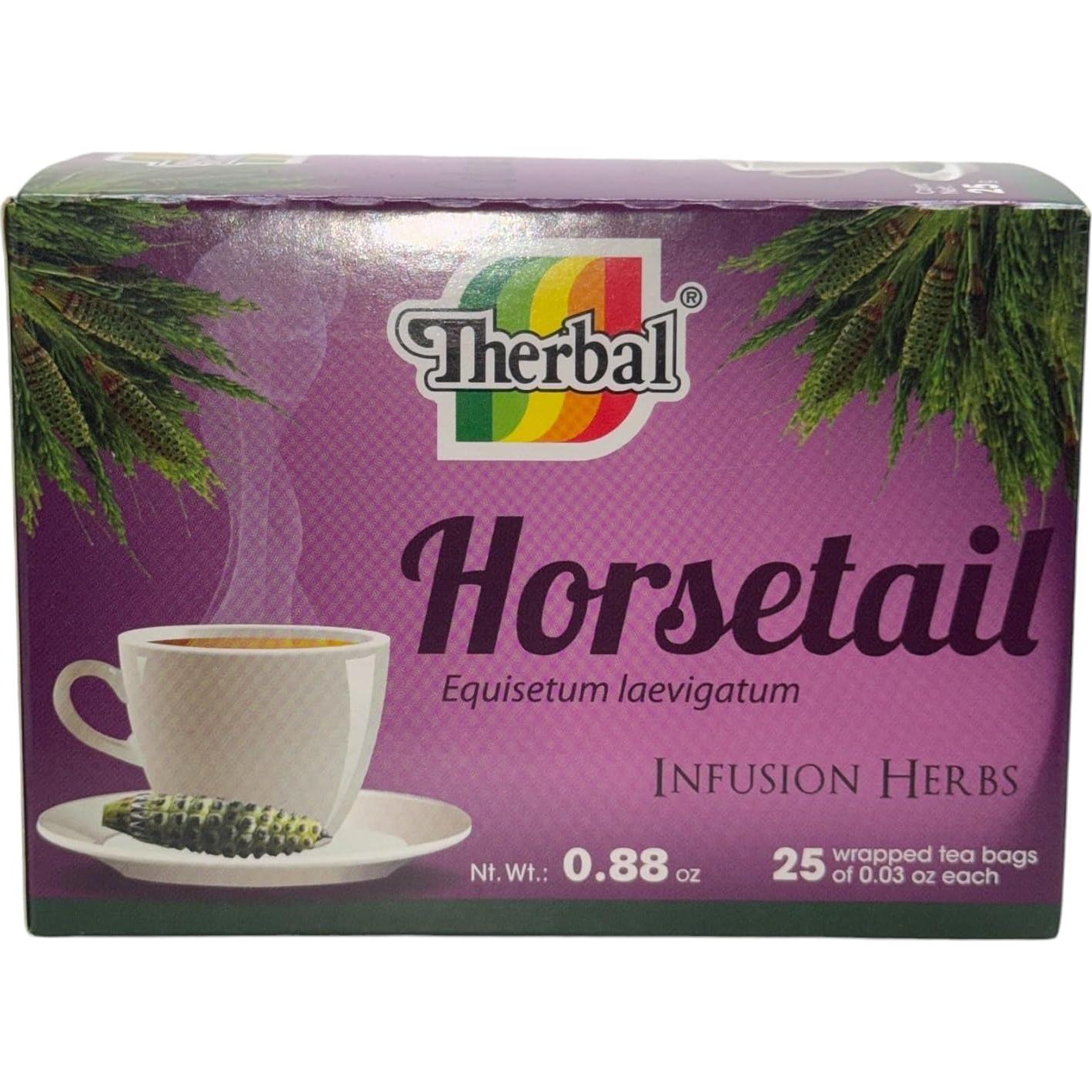Té Cola de Caballo Therbal - 25 Bolsitas 100% Natural Vegano