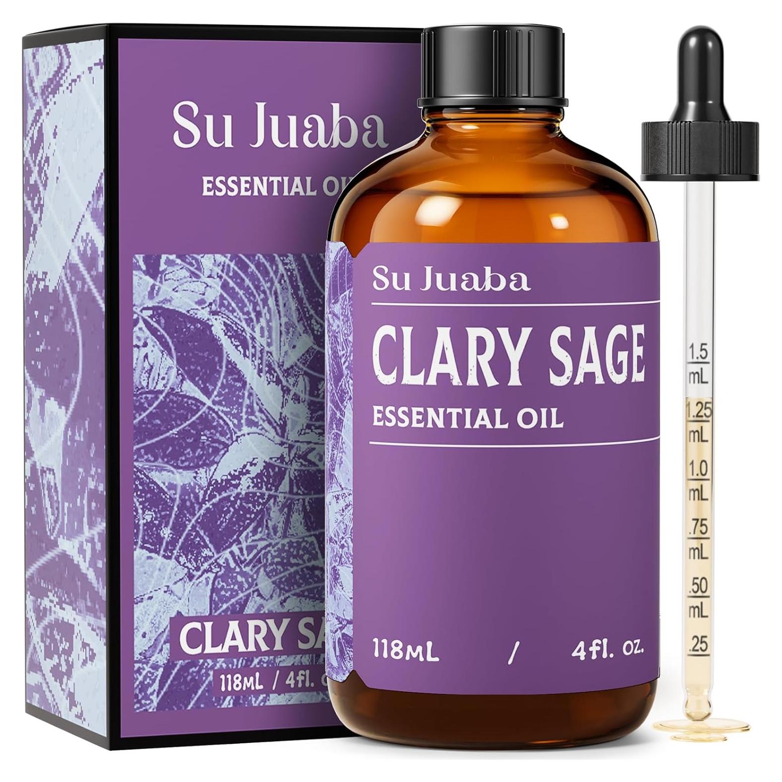 Aceite Esencial de Salvia Clary SU JUABA 118ml 100% Puro Natural