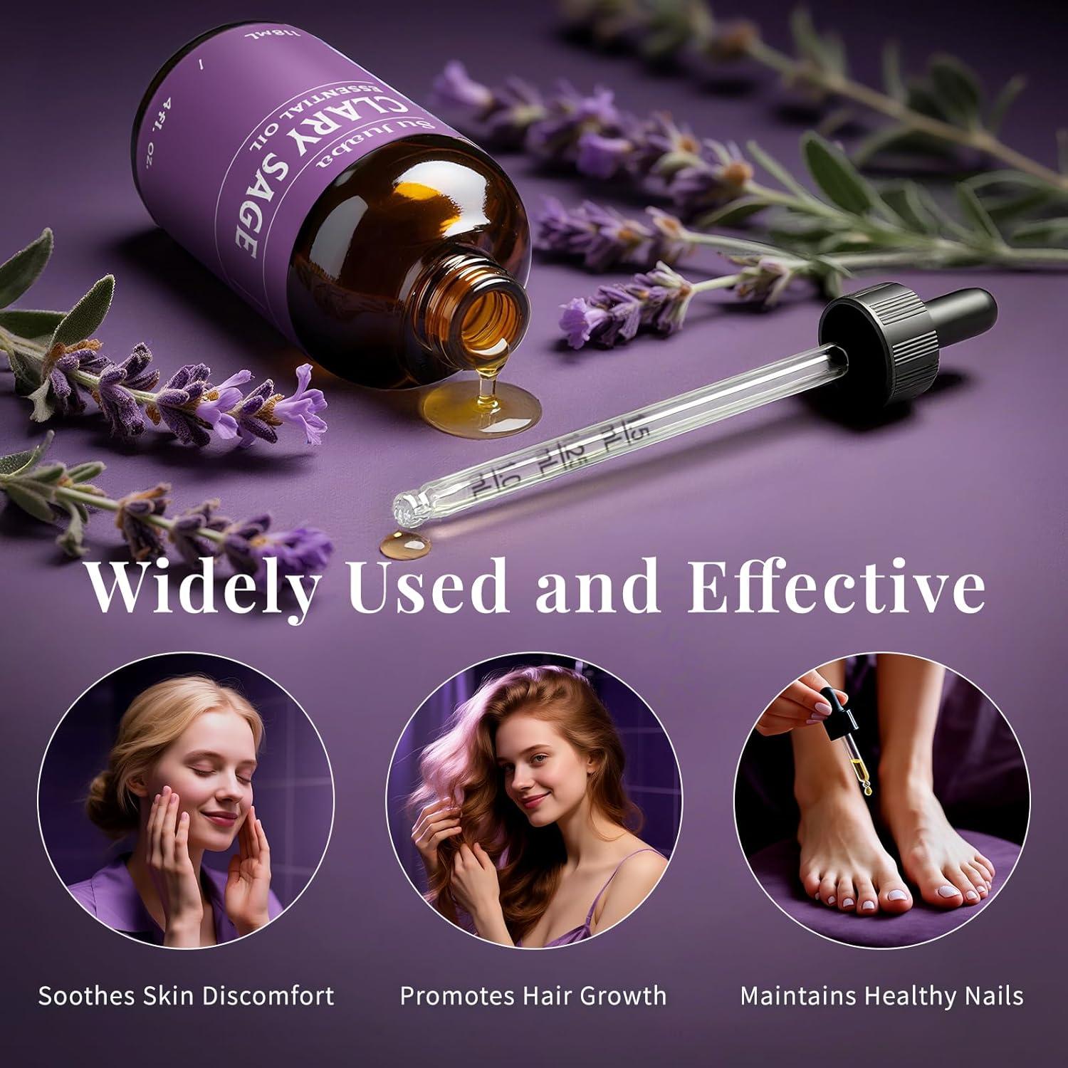 Aceite Esencial de Salvia Clary SU JUABA 118ml 100% Puro Natural