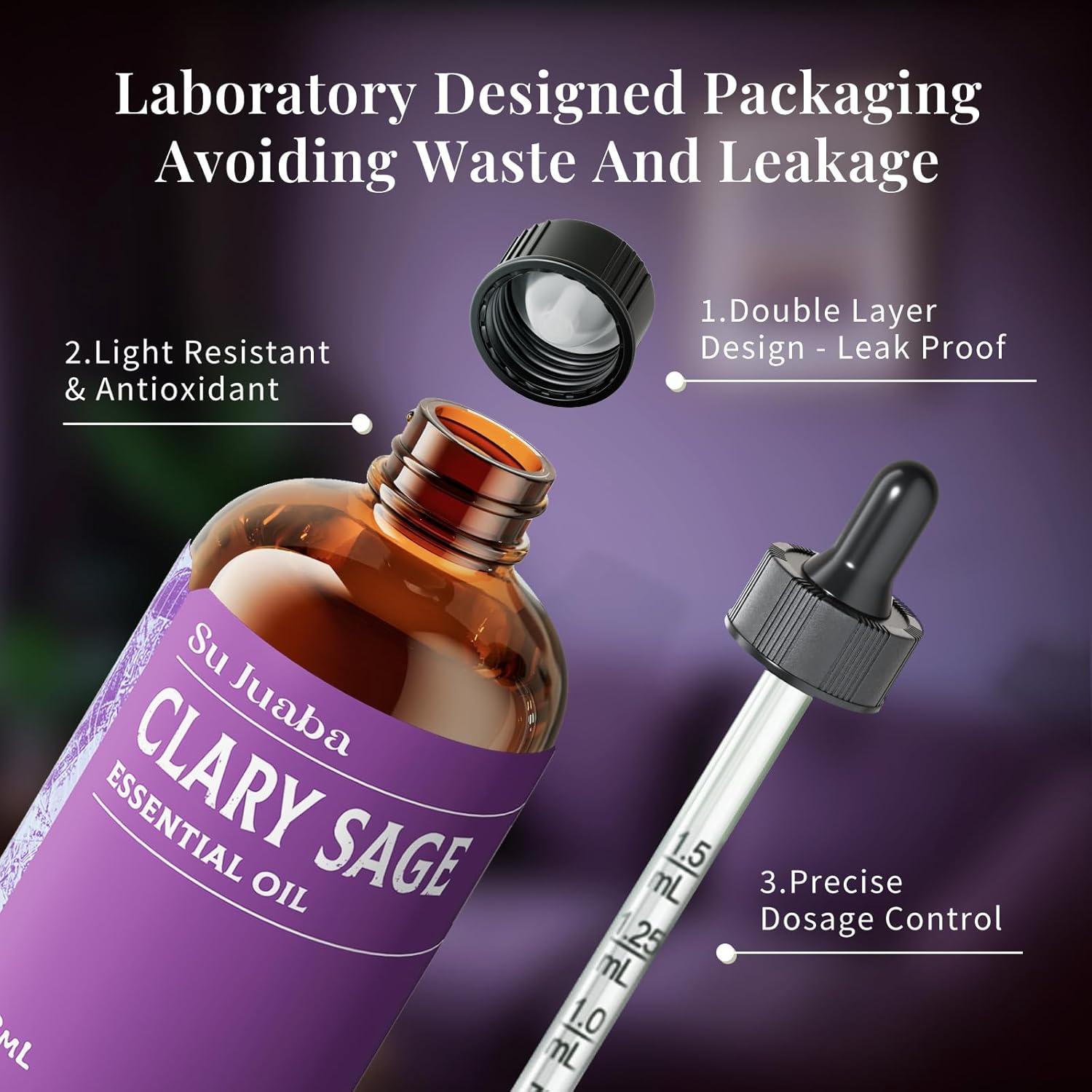 Aceite Esencial de Salvia Clary SU JUABA 118ml 100% Puro Natural