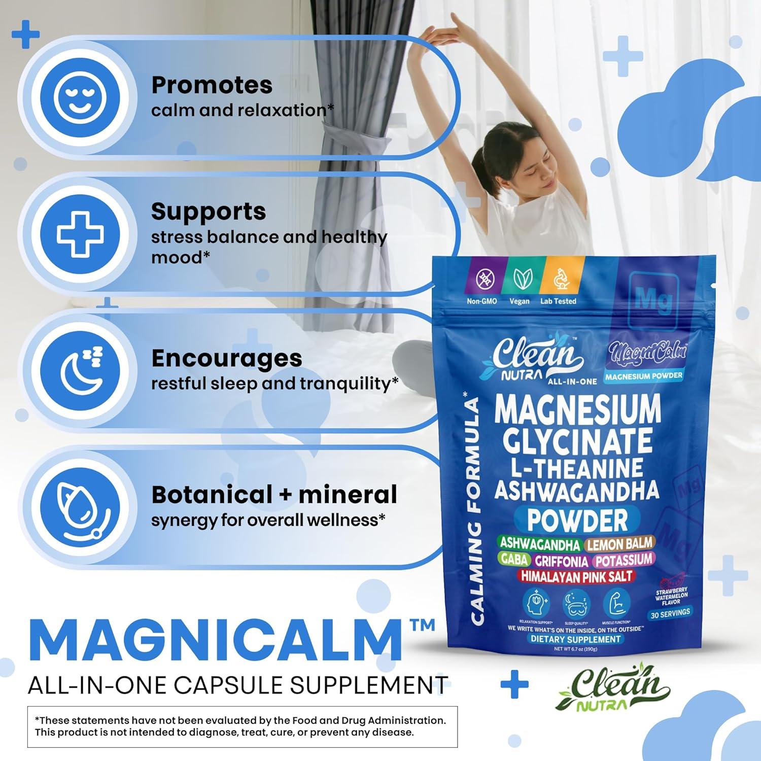 Suplemento en Polvo Calmante Clean Nutraceuticals 30 Porciones