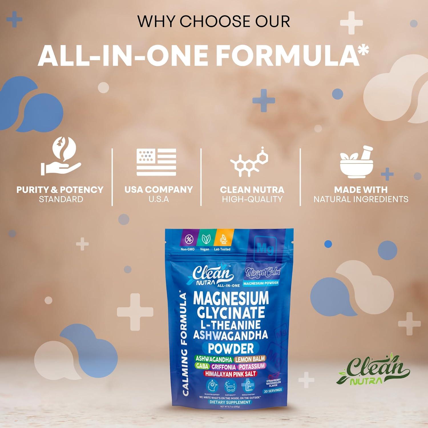 Suplemento en Polvo Calmante Clean Nutraceuticals 30 Porciones