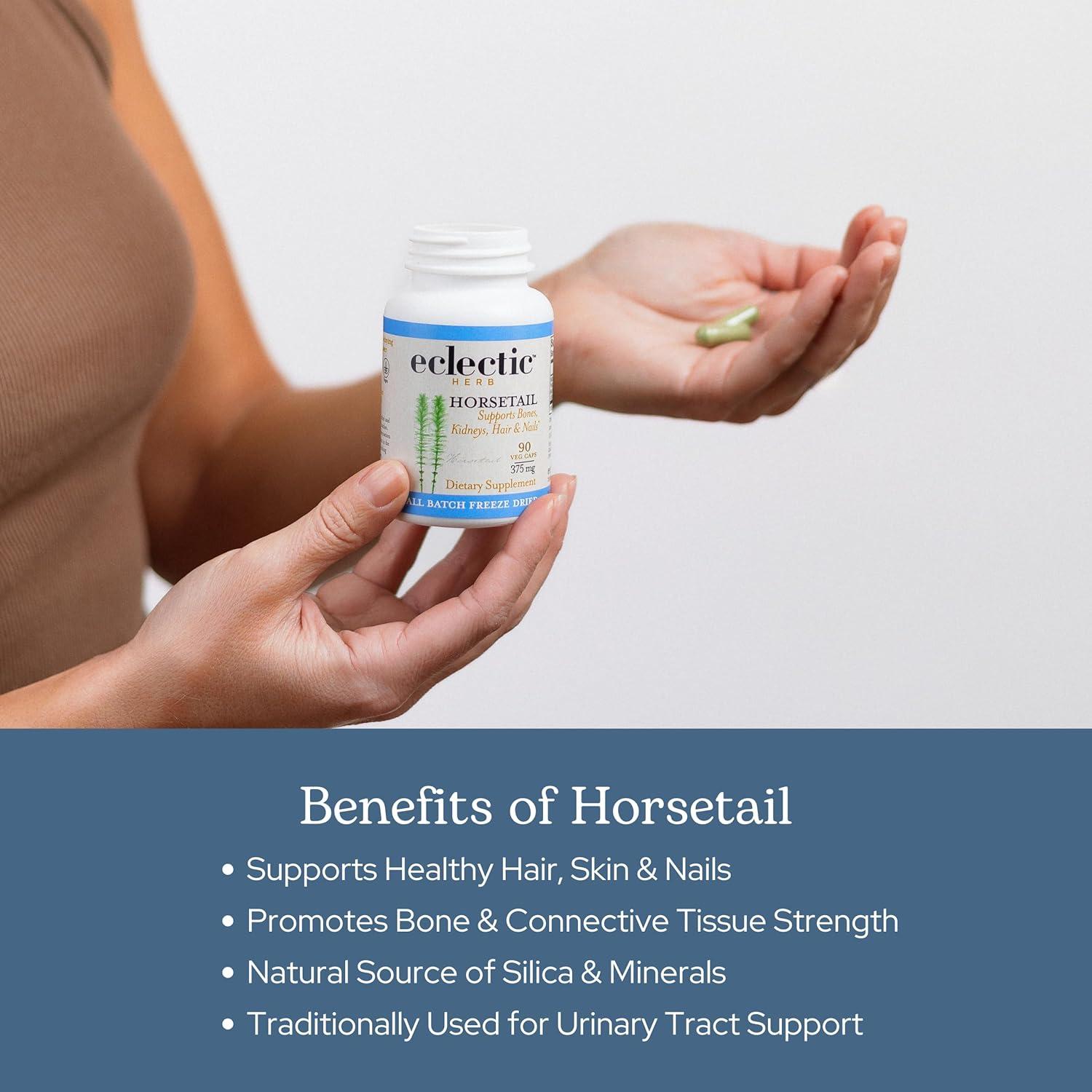 Cápsulas de Cola de Caballo Cruda Liofilizada Eclectic 90 CT