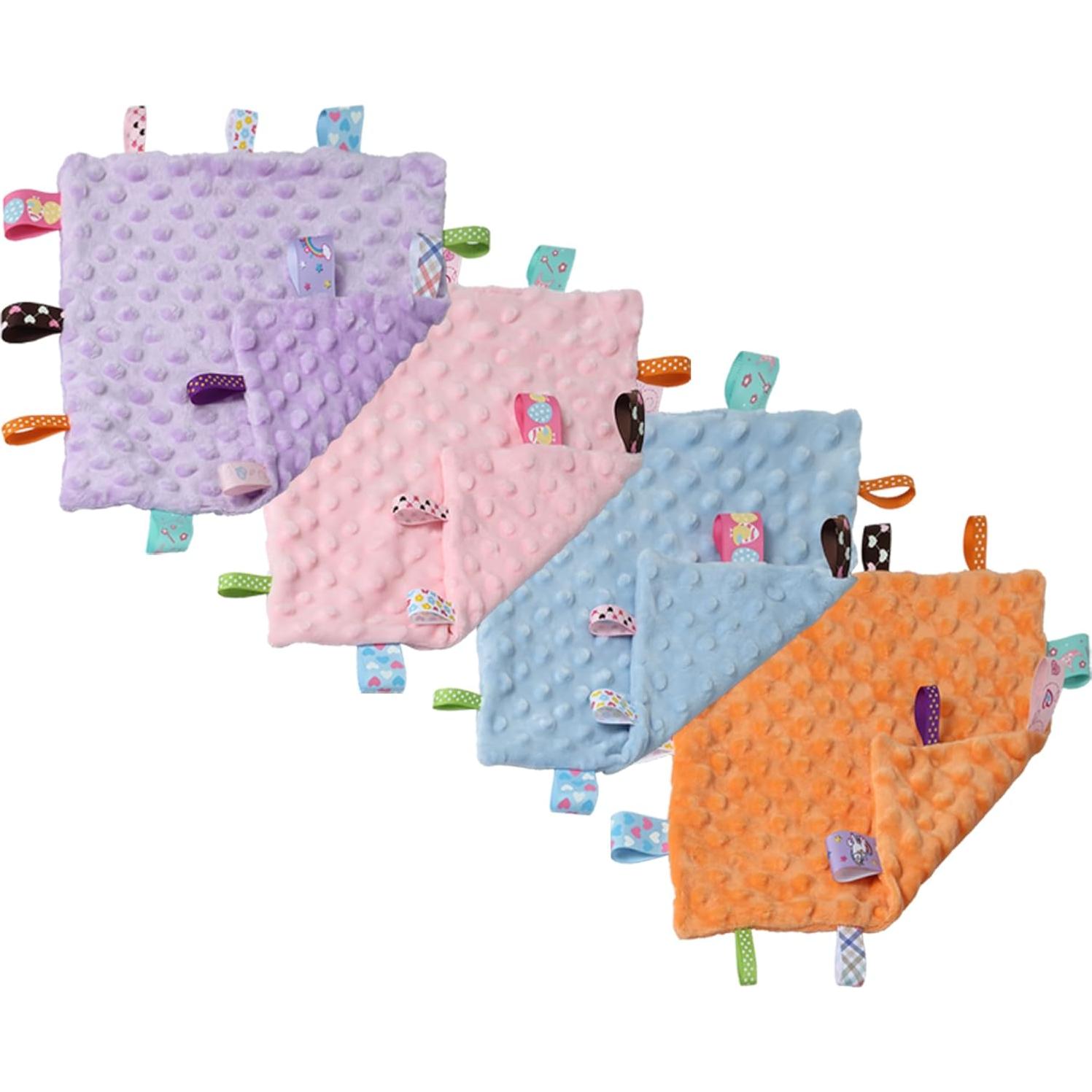 Manta Sensorial para Bebés CREVENT 10x10 cm con Etiquetas