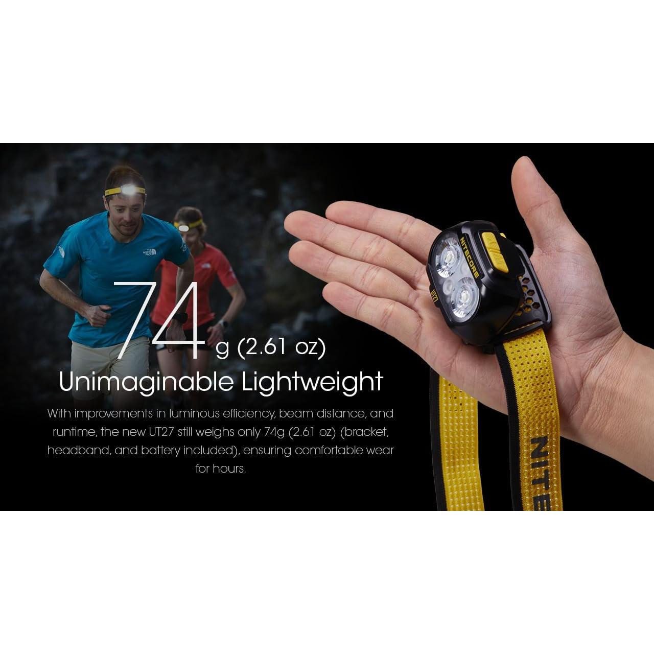 Linterna Frontal Nitecore UT27 Pro 800 Lúmenes Recargable