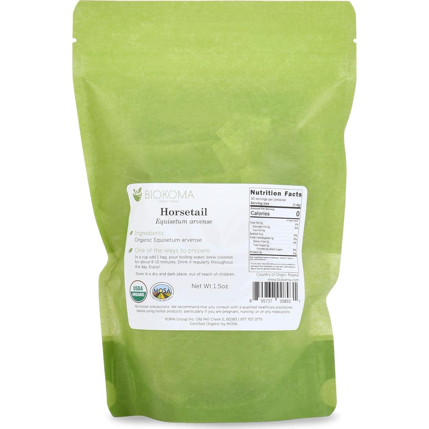 Té Herbal Biokoma Cola de Caballo Orgánico 30 Bolsitas 42.52g