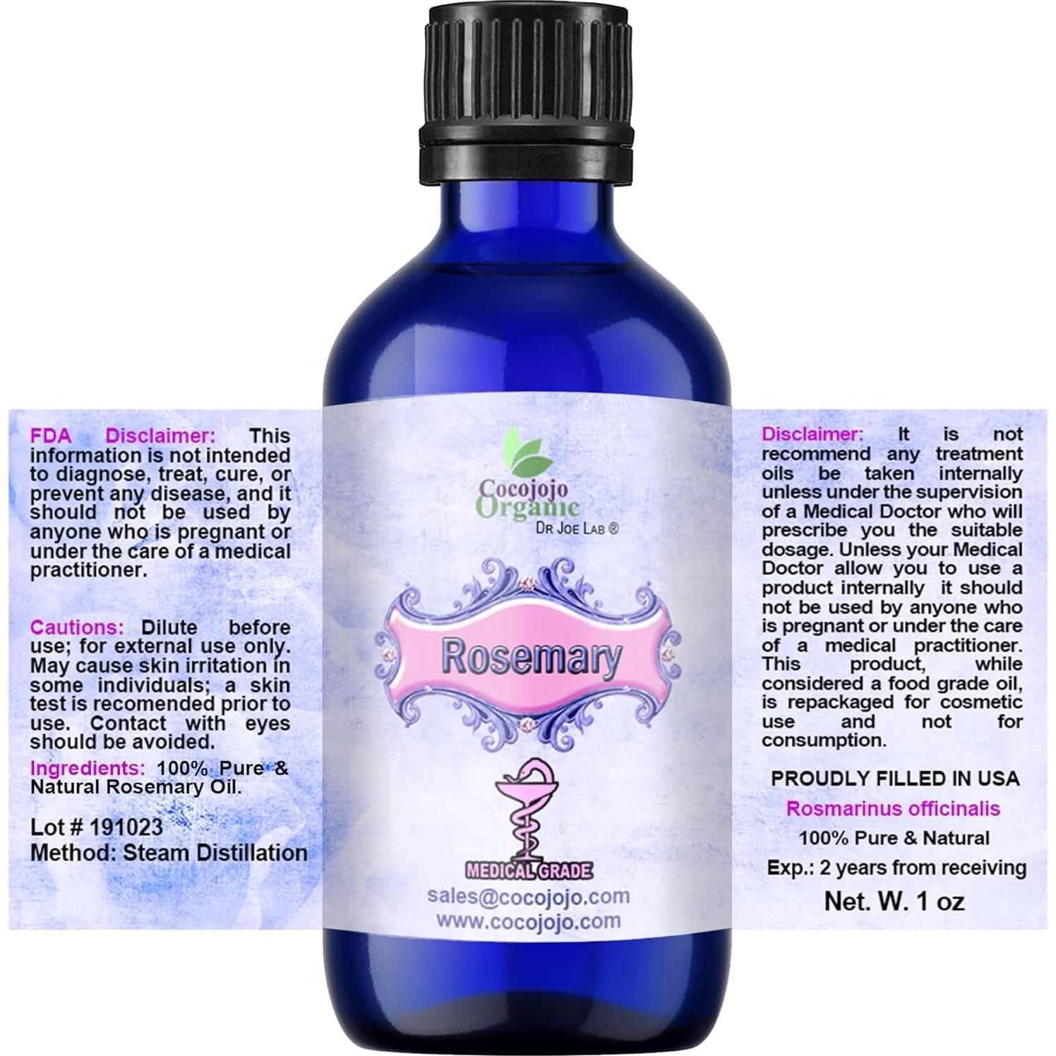 Aceite Esencial de Romero Cocojojo 30 mL Puro Natural Vegano