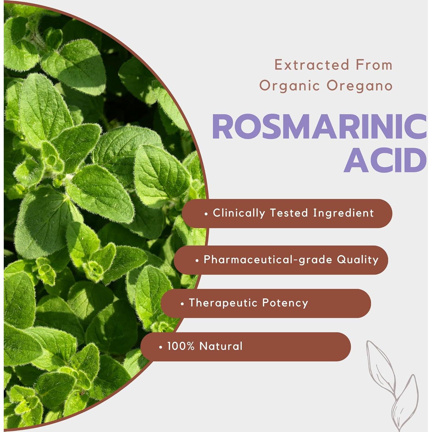 Ácido Rosmarínico LifeLink | 120 Cápsulas Veganas | Antioxidante