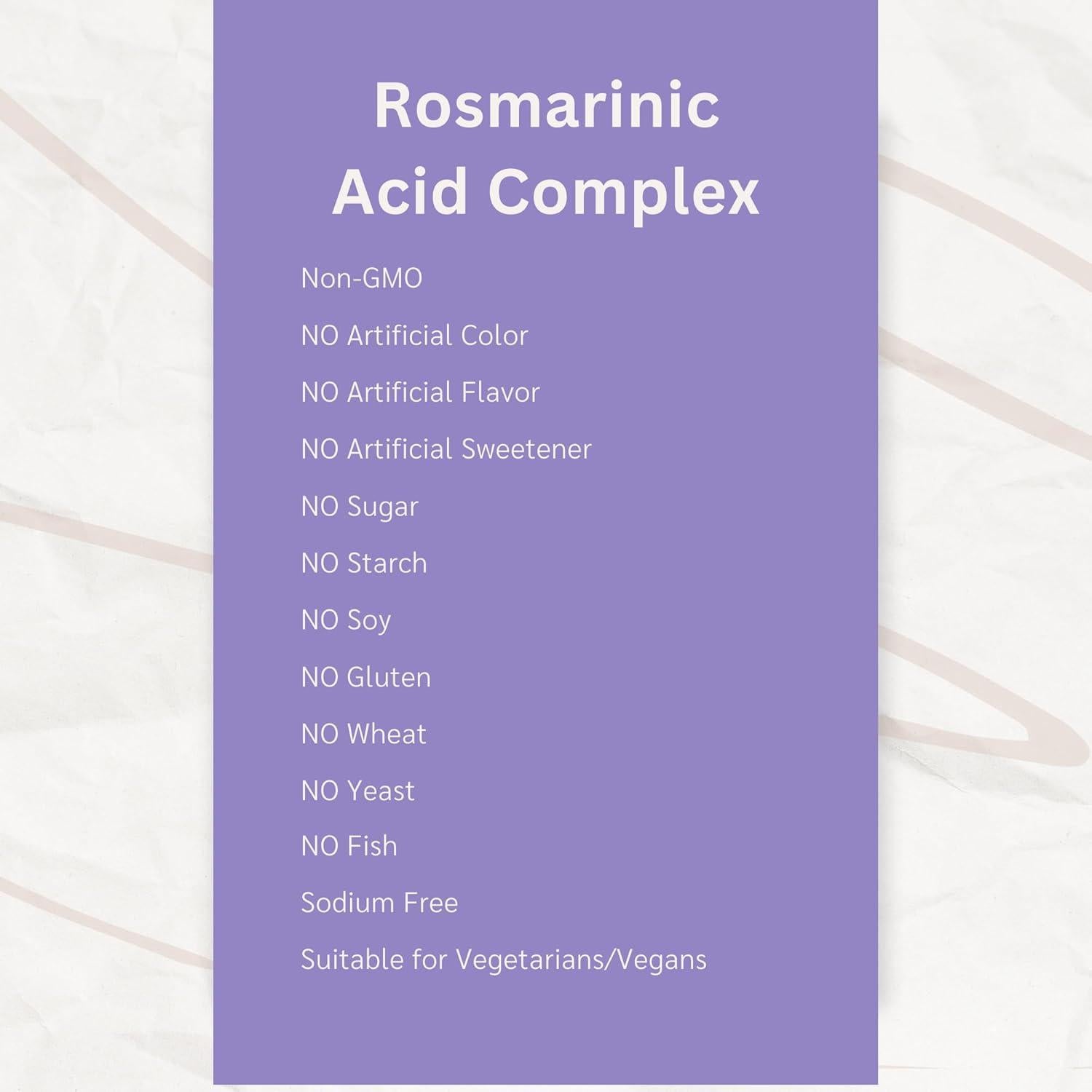 Ácido Rosmarínico LifeLink | 120 Cápsulas Veganas | Antioxidante