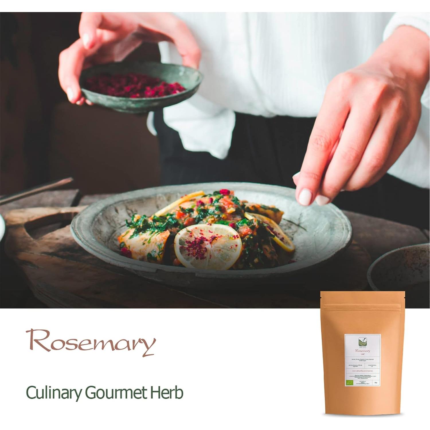 Romero Orgánico Gourmet Valley of Tea - 100g - Hierbas Secas