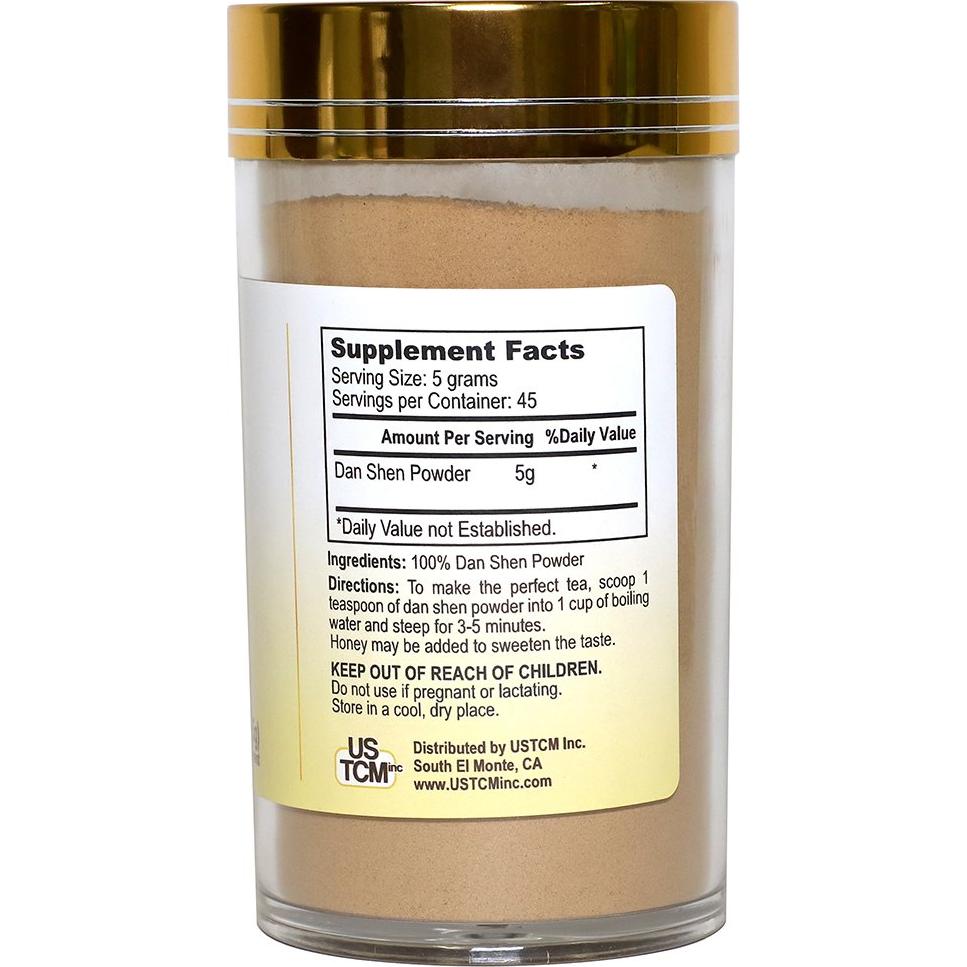 Polvo de Dan Shen 226.8g - Salvia Miltiorrhiza 100% Puro