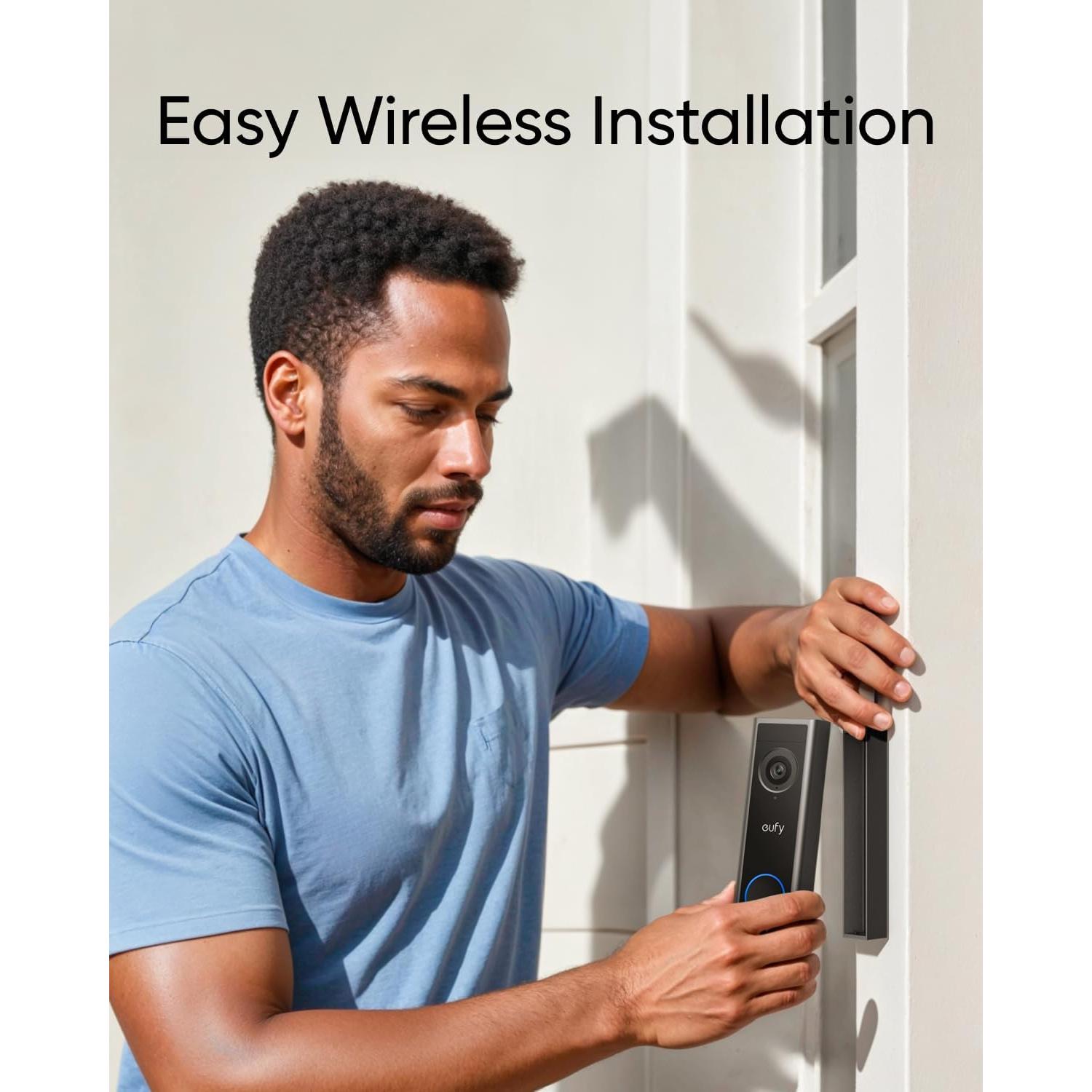 Timbre de Video eufy C30 2K FHD Batería 360g Instalación Fácil