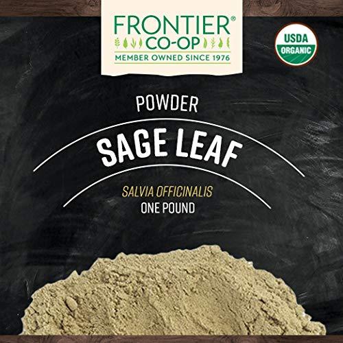 Hoja de Salvia Molida Orgánica Frontier Co-op 453g