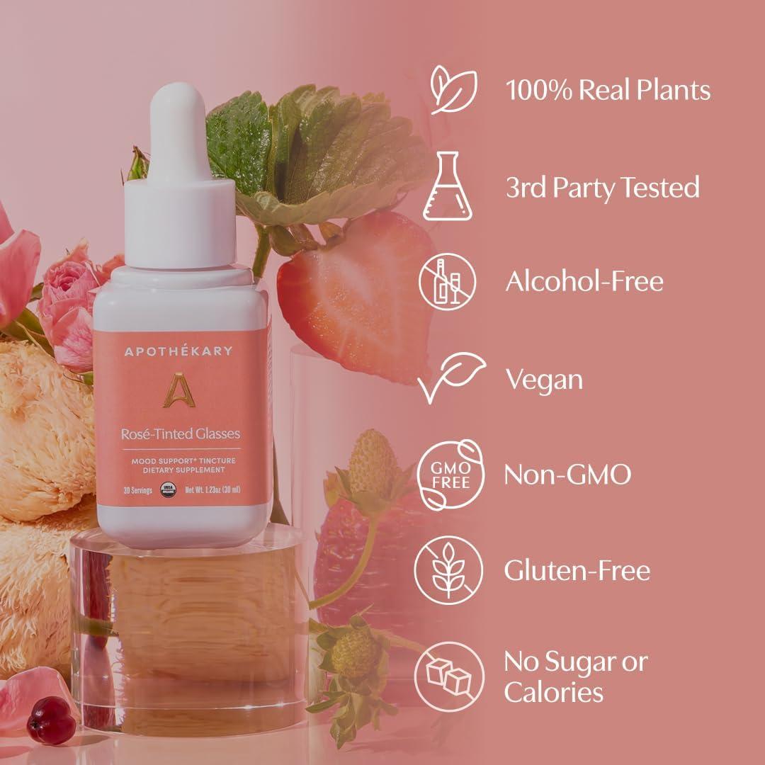 Gotas Herbales Apothékary Sin Alcohol 34.1ml - Tinte Rosado