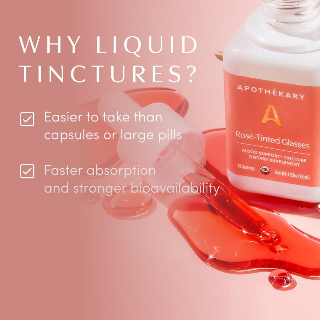 Gotas Herbales Apothékary Sin Alcohol 34.1ml - Tinte Rosado