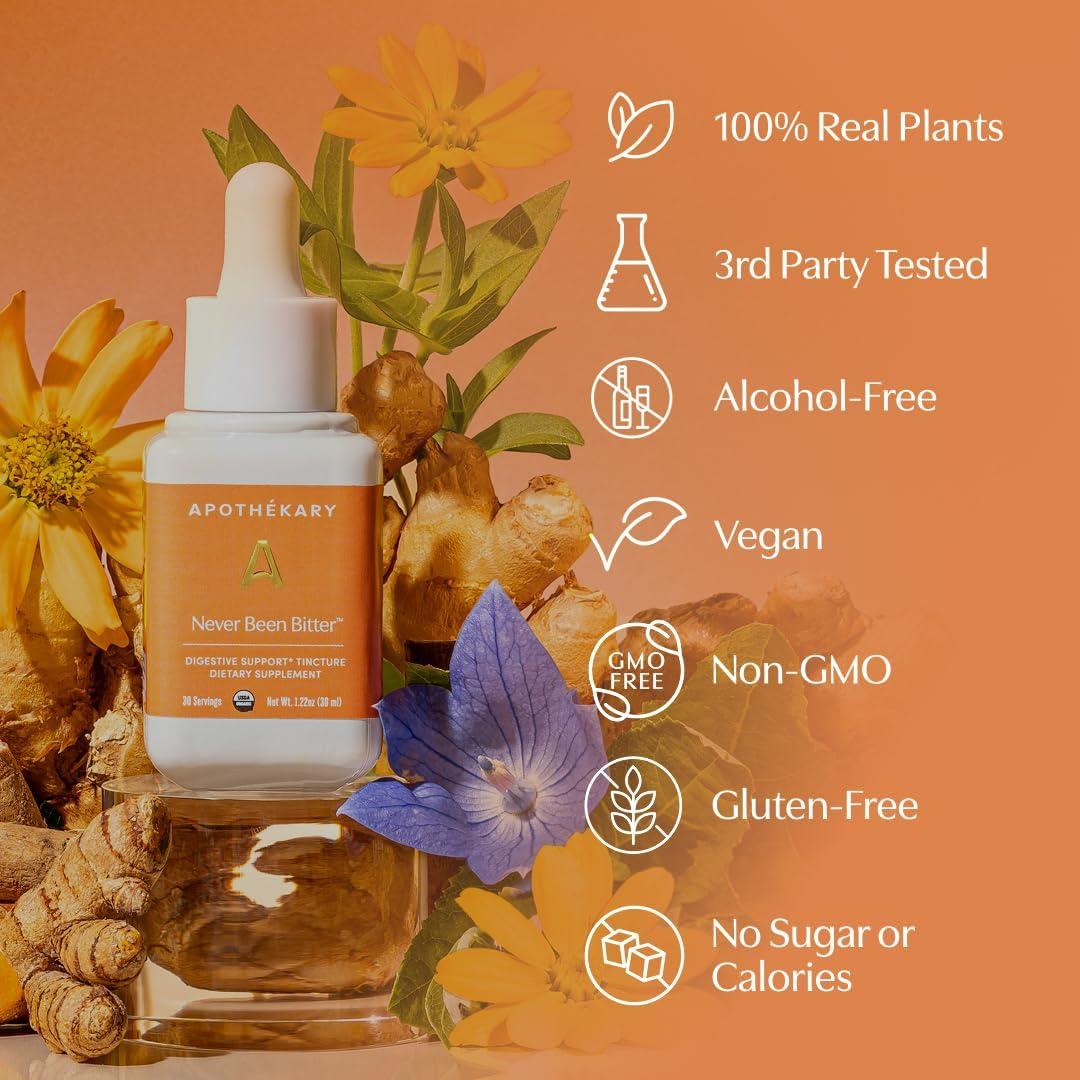 Gotas Digestivas Herbales Apothékary Nunca Ha Sido Amargo 29.57 ml