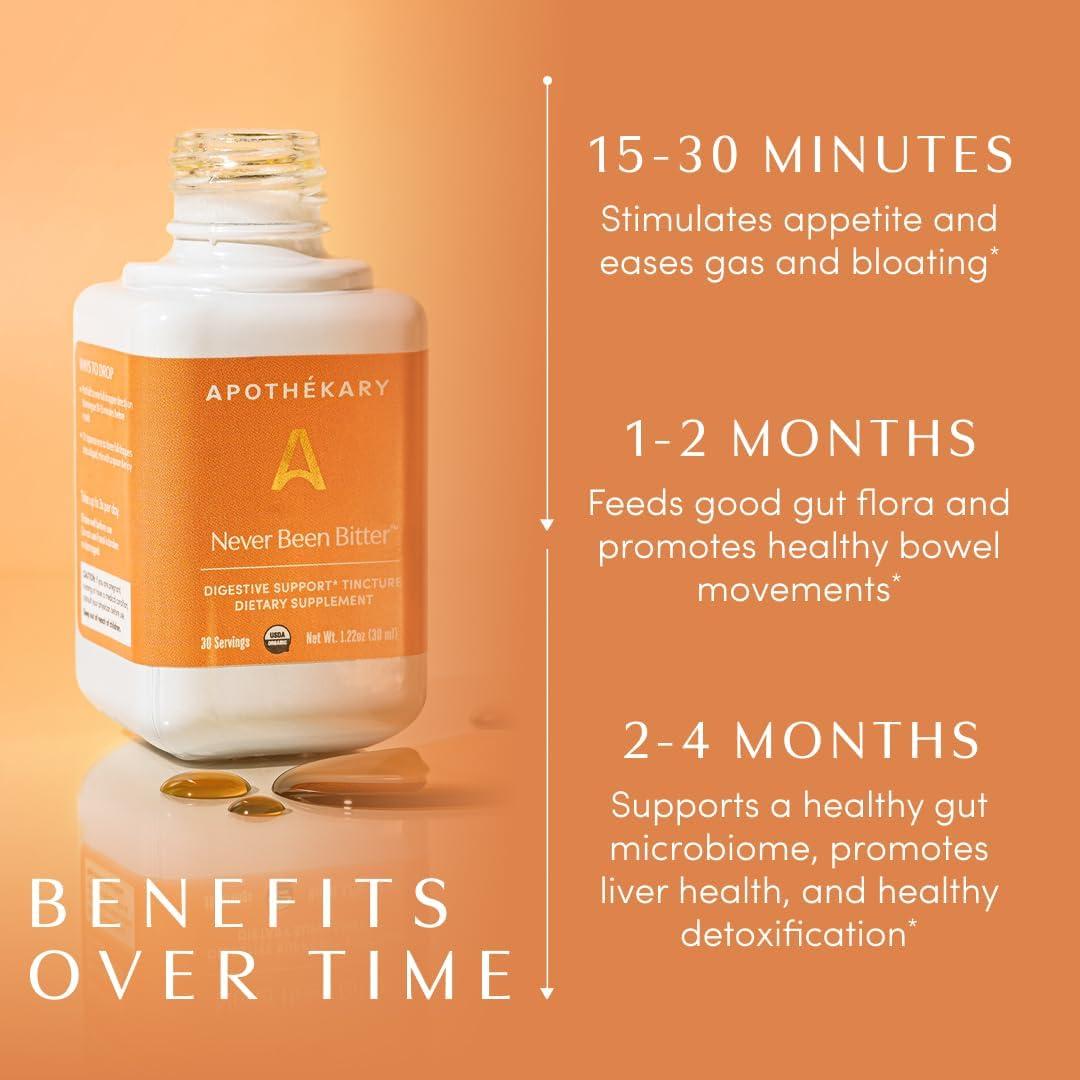 Gotas Digestivas Herbales Apothékary Nunca Ha Sido Amargo 29.57 ml