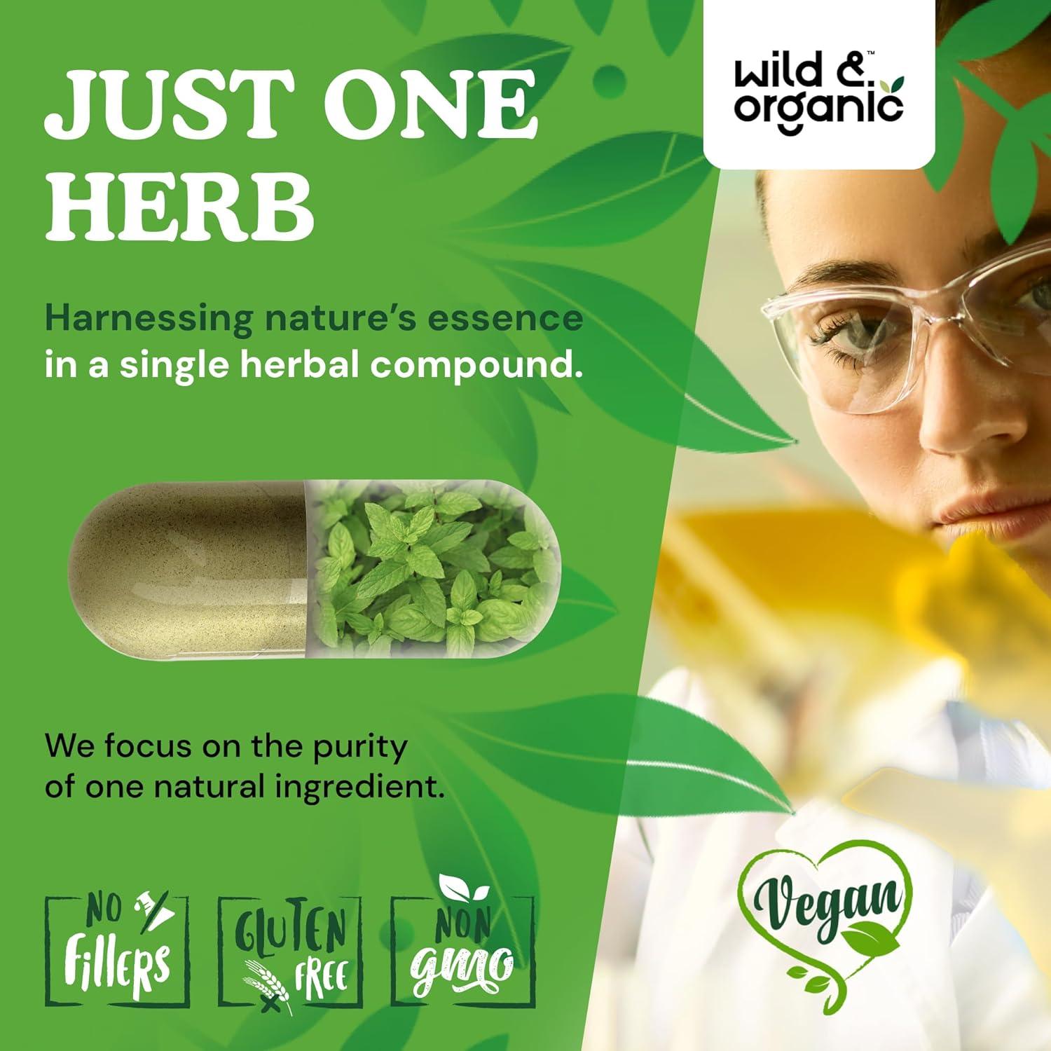 Cápsulas de Menta Verde Silvestre Wild & Organic 180 Caps 1000 mg