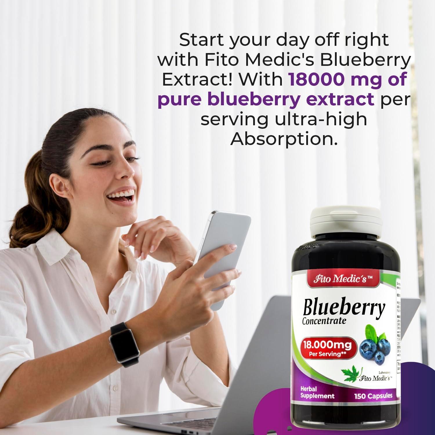 Cápsulas de Extracto de Arándano FITO MEDIC'S 150 Unidades