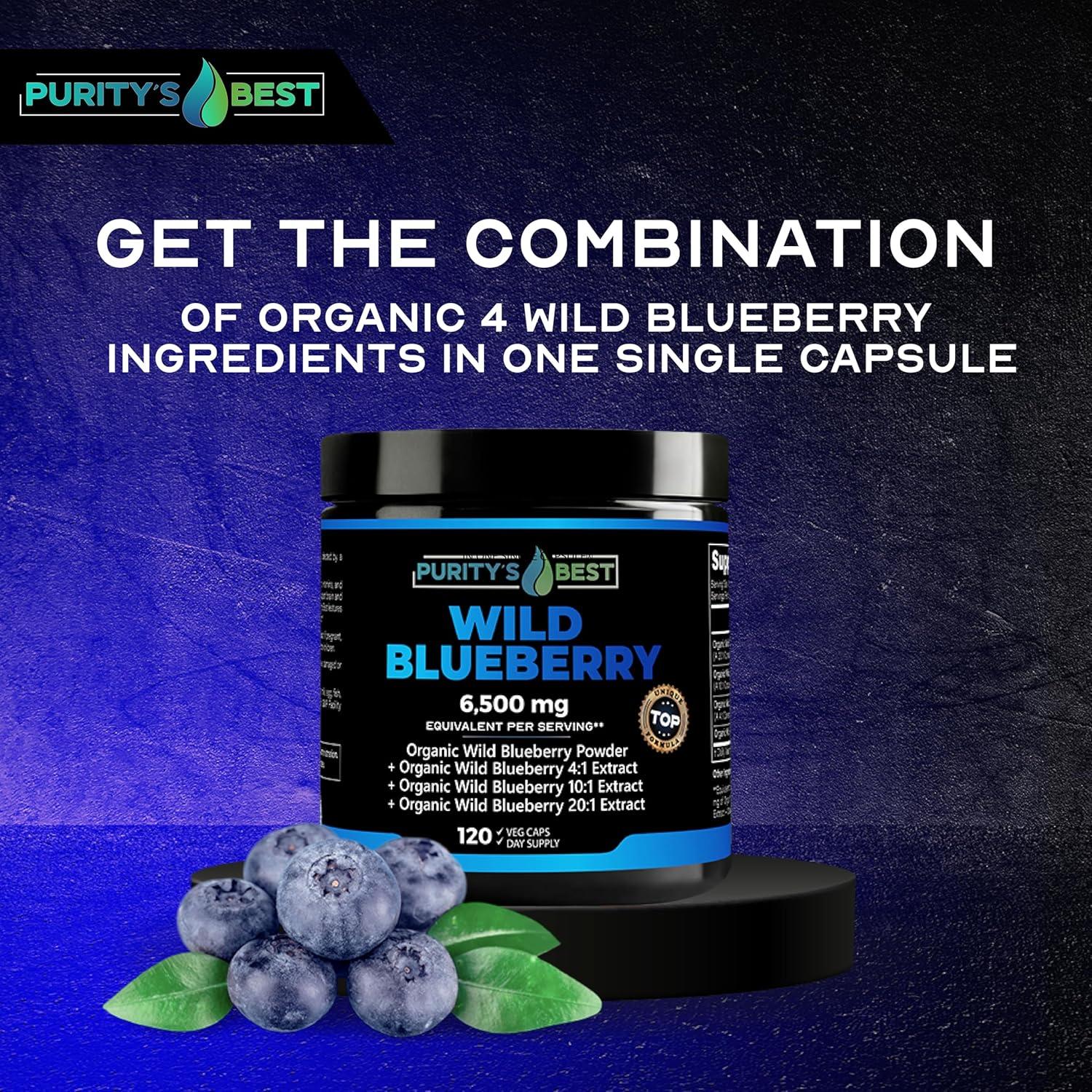 Extracto de Arándano Silvestre Purity 6500 mg - 120 Cápsulas Veganas