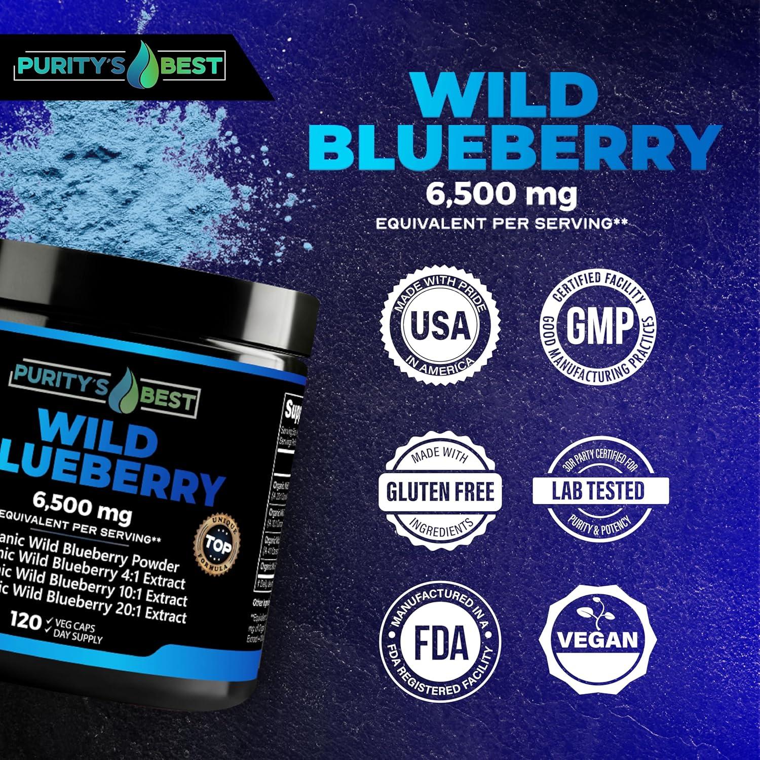 Extracto de Arándano Silvestre Purity 6500 mg - 120 Cápsulas Veganas