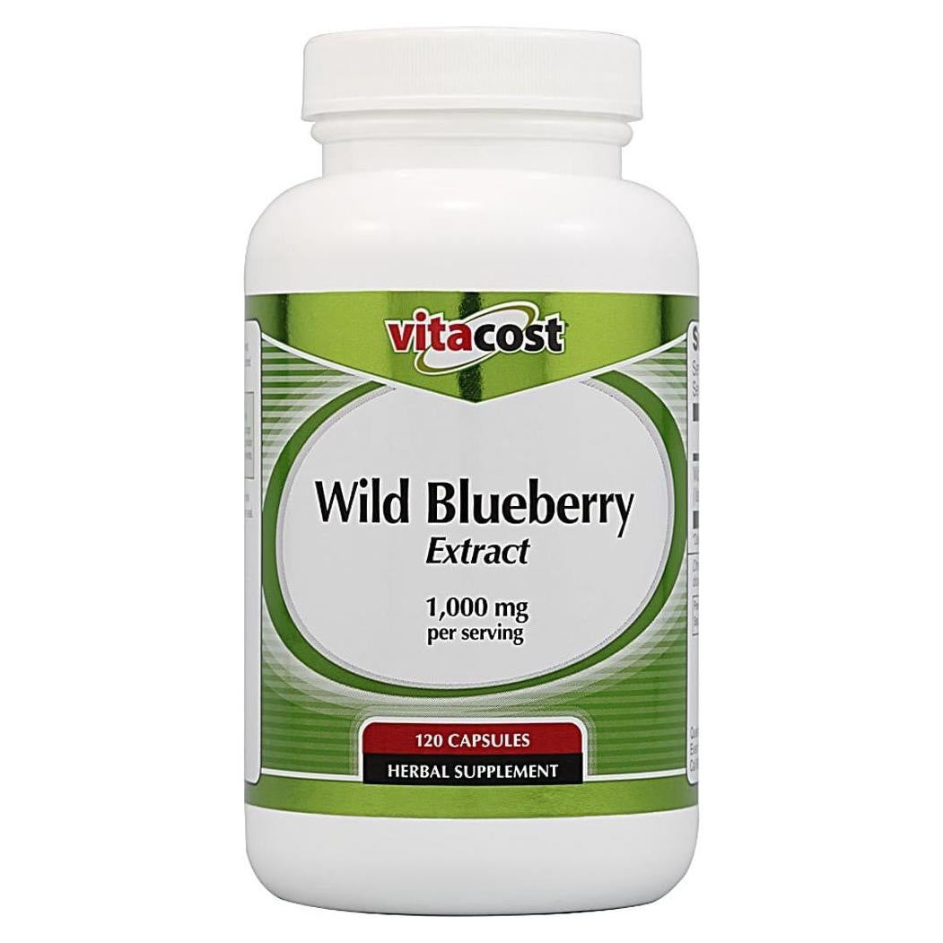 Extracto de Arándano Silvestre Vitacost 1000 mg 120 Cápsulas
