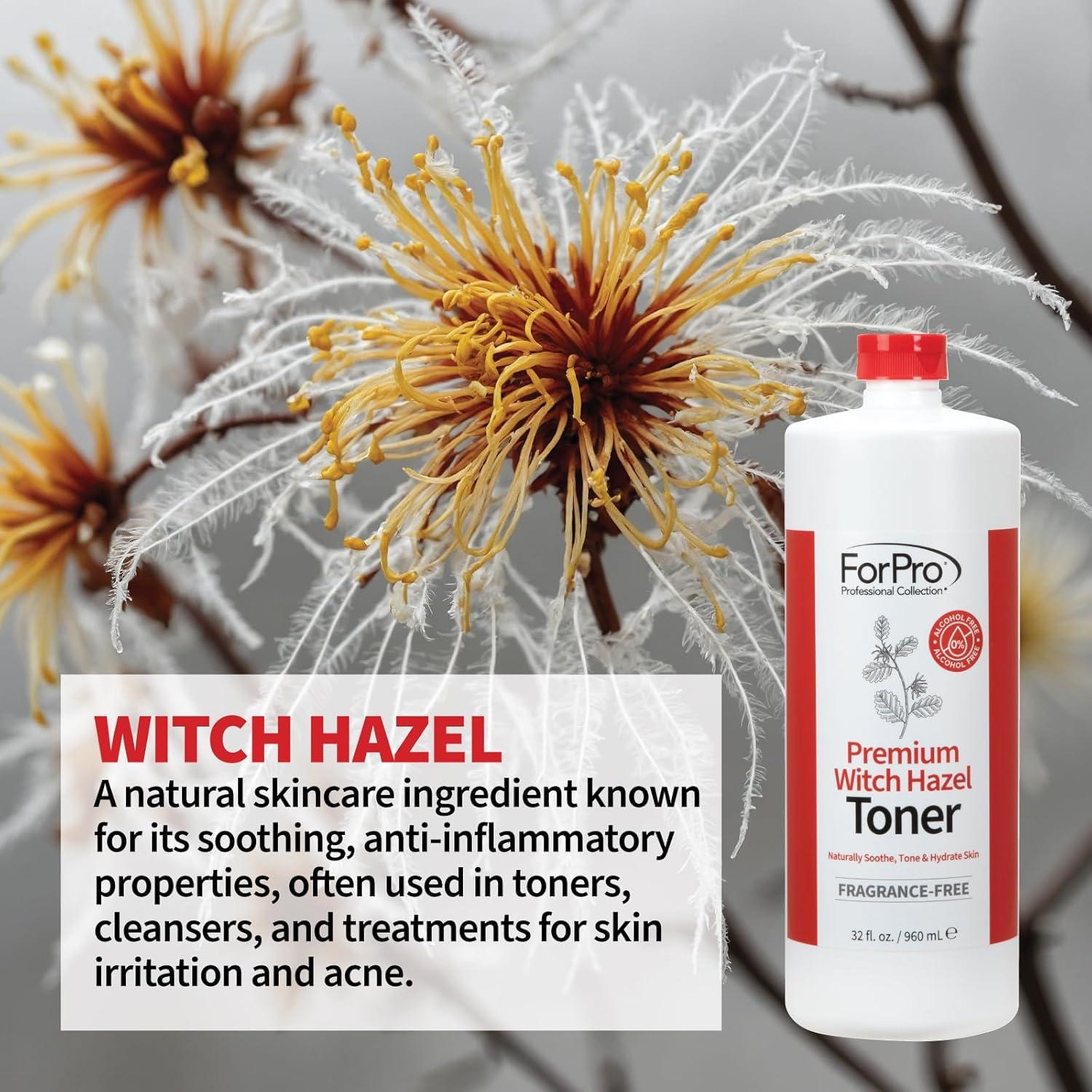 Tónico Facial Hamamelis ForPro 946ml Sin Alcohol Vegano