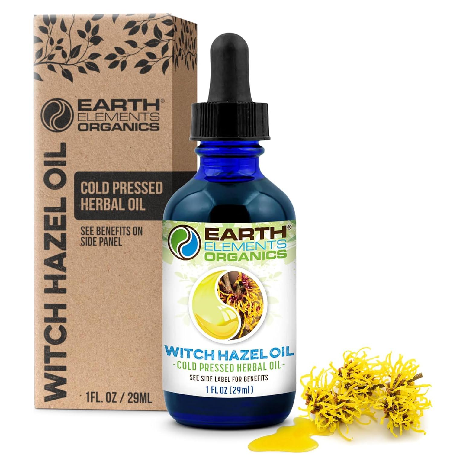 Aceite de Hamamelis Crudo 29.57 ml - Earth Elements Orgánico