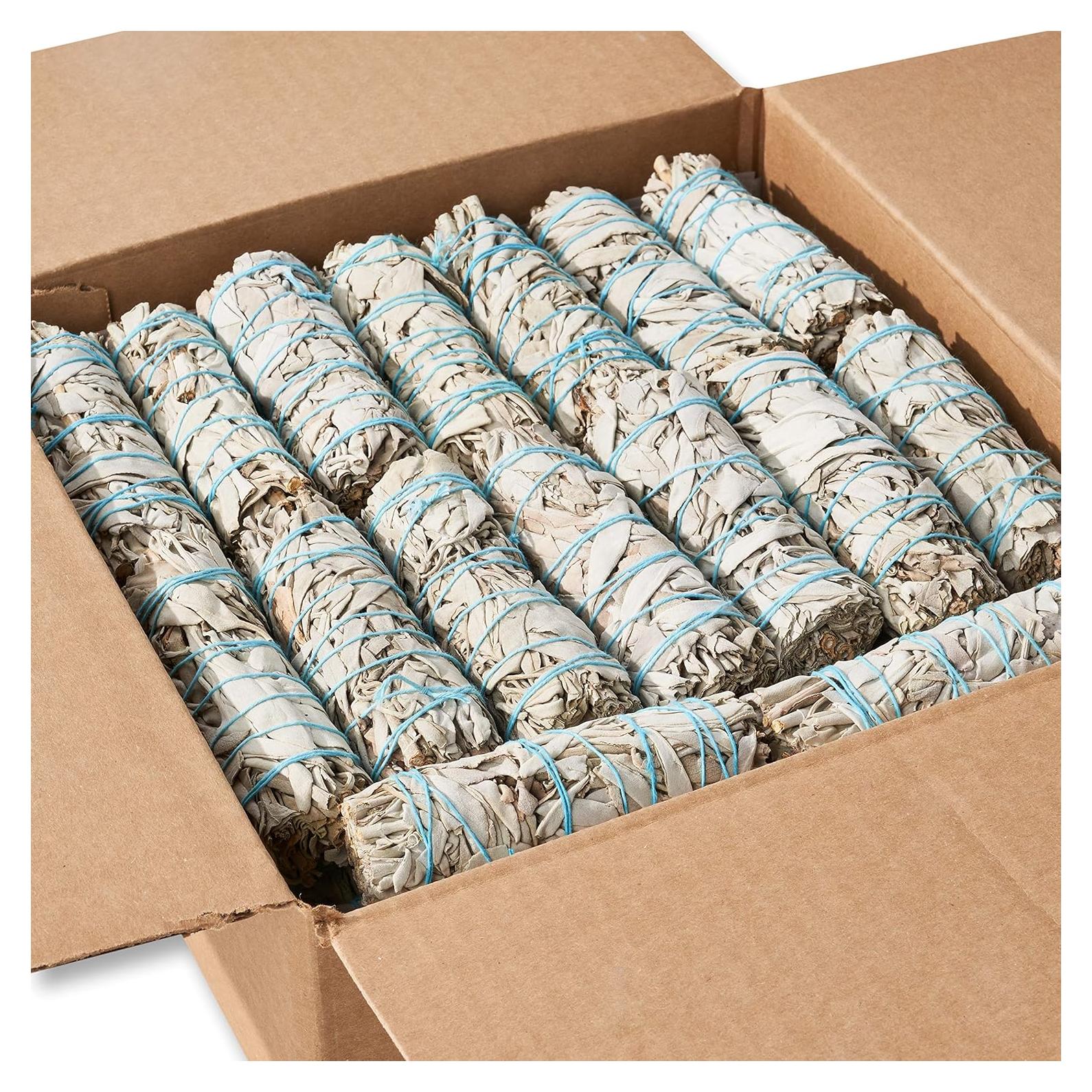 25 Palos de Salvia Blanca 10 cm Blue River Sage - Limpieza Energética