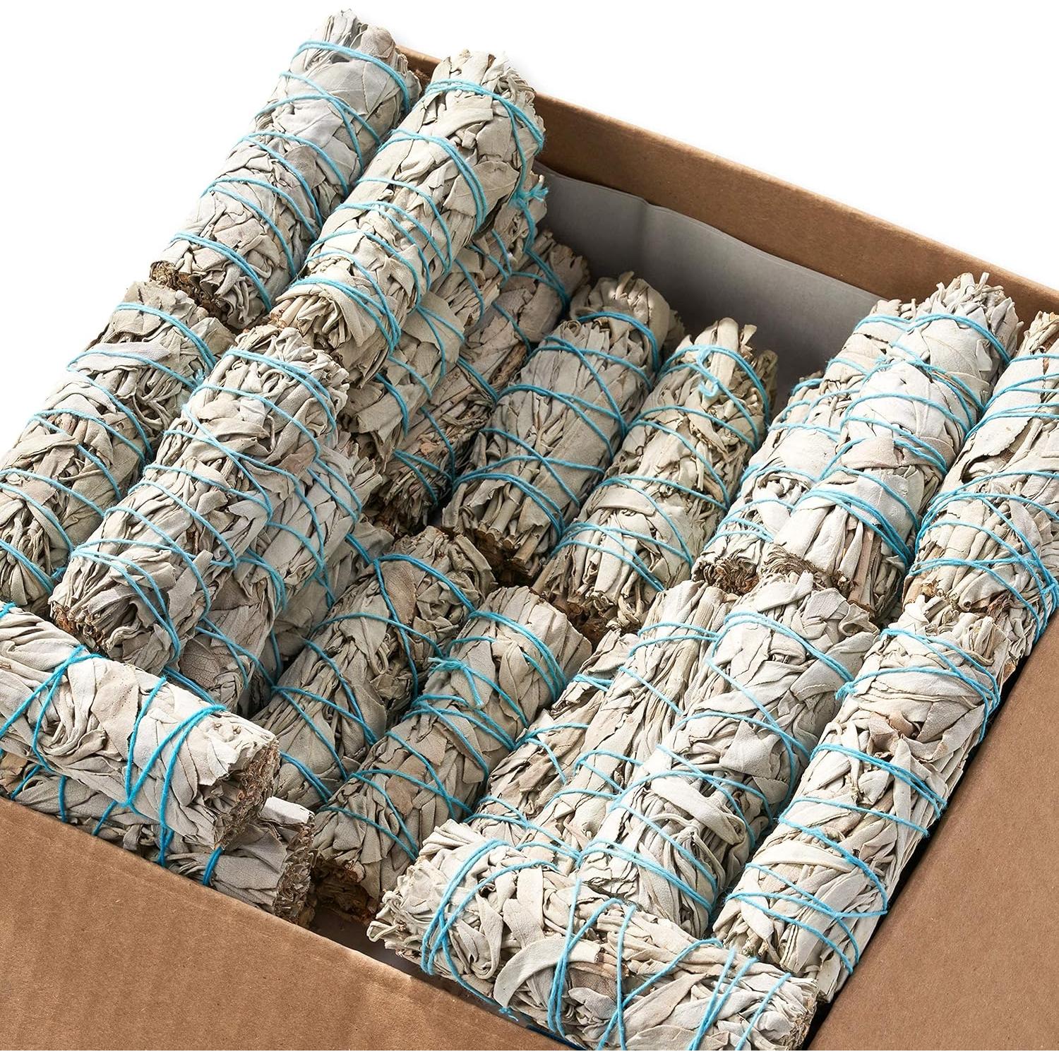 25 Palos de Salvia Blanca 10 cm Blue River Sage - Limpieza Energética