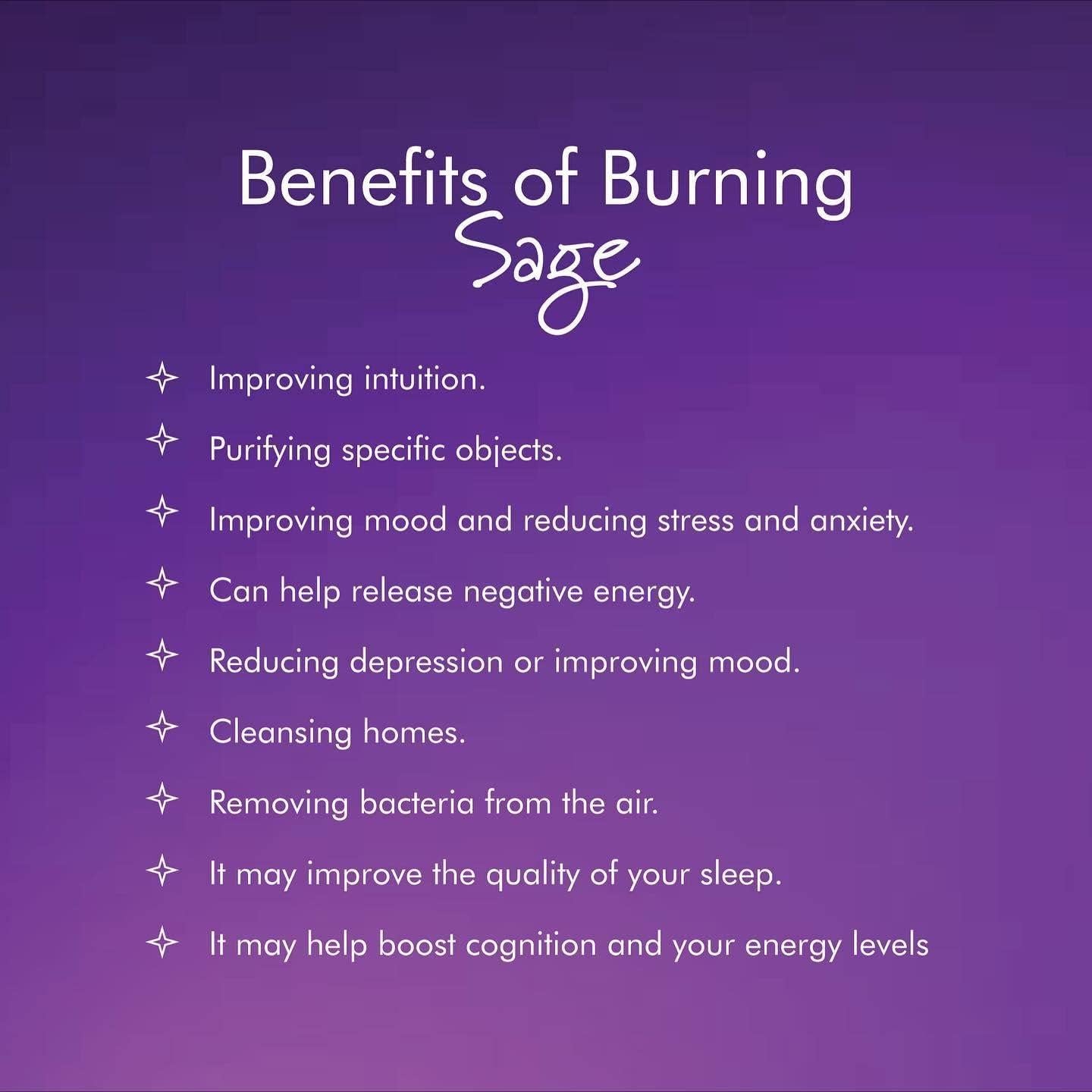 Palos de Salvia Blanca Espoir & Amour - 3 Piezas 10.16 cm