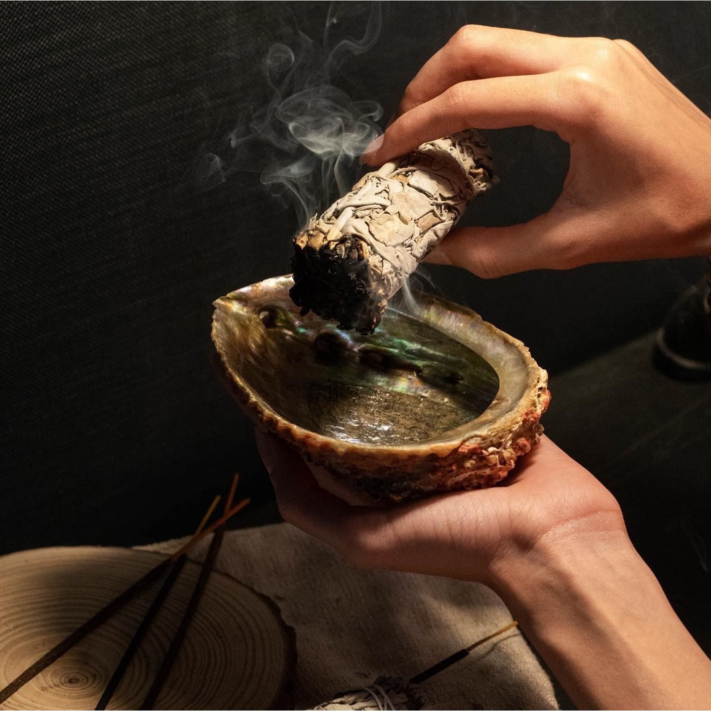 Palos de Salvia Blanca Espoir & Amour - 3 Piezas 10.16 cm