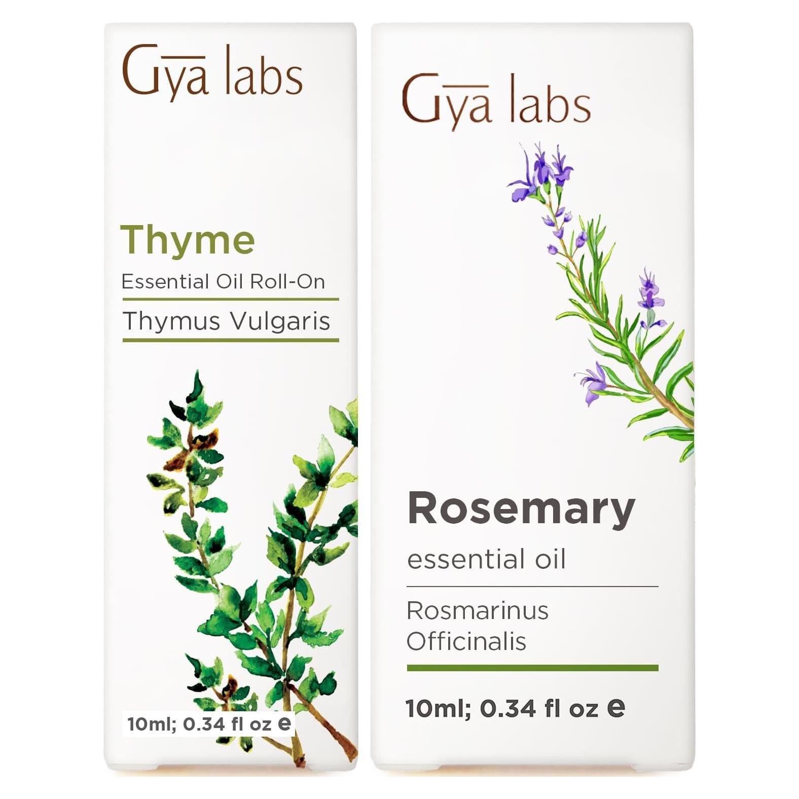 Set de Aceites Esenciales Gya Labs 2x10ml - Tomillo y Romero
