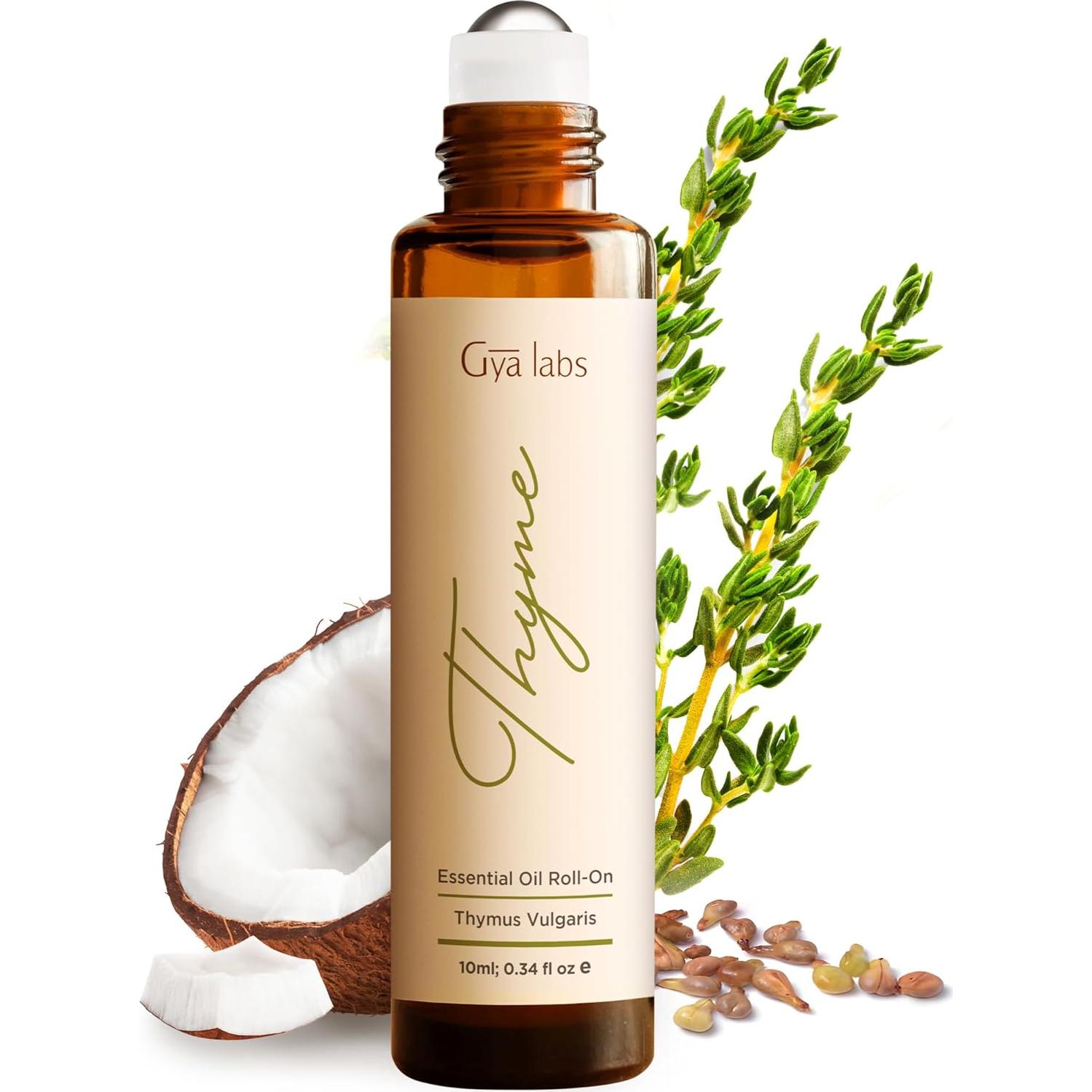 Set de Aceites Esenciales Roll On Gya Labs 2x10ml Tomillo Ylang Ylang