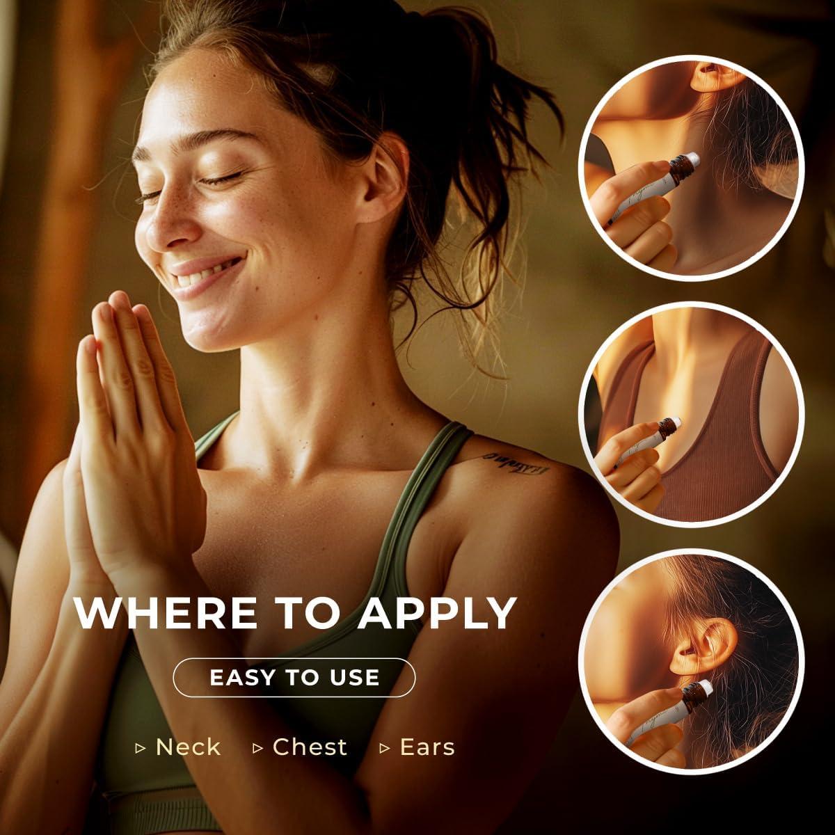 Set de Aceites Esenciales Roll On Gya Labs 2x10ml Tomillo Ylang Ylang