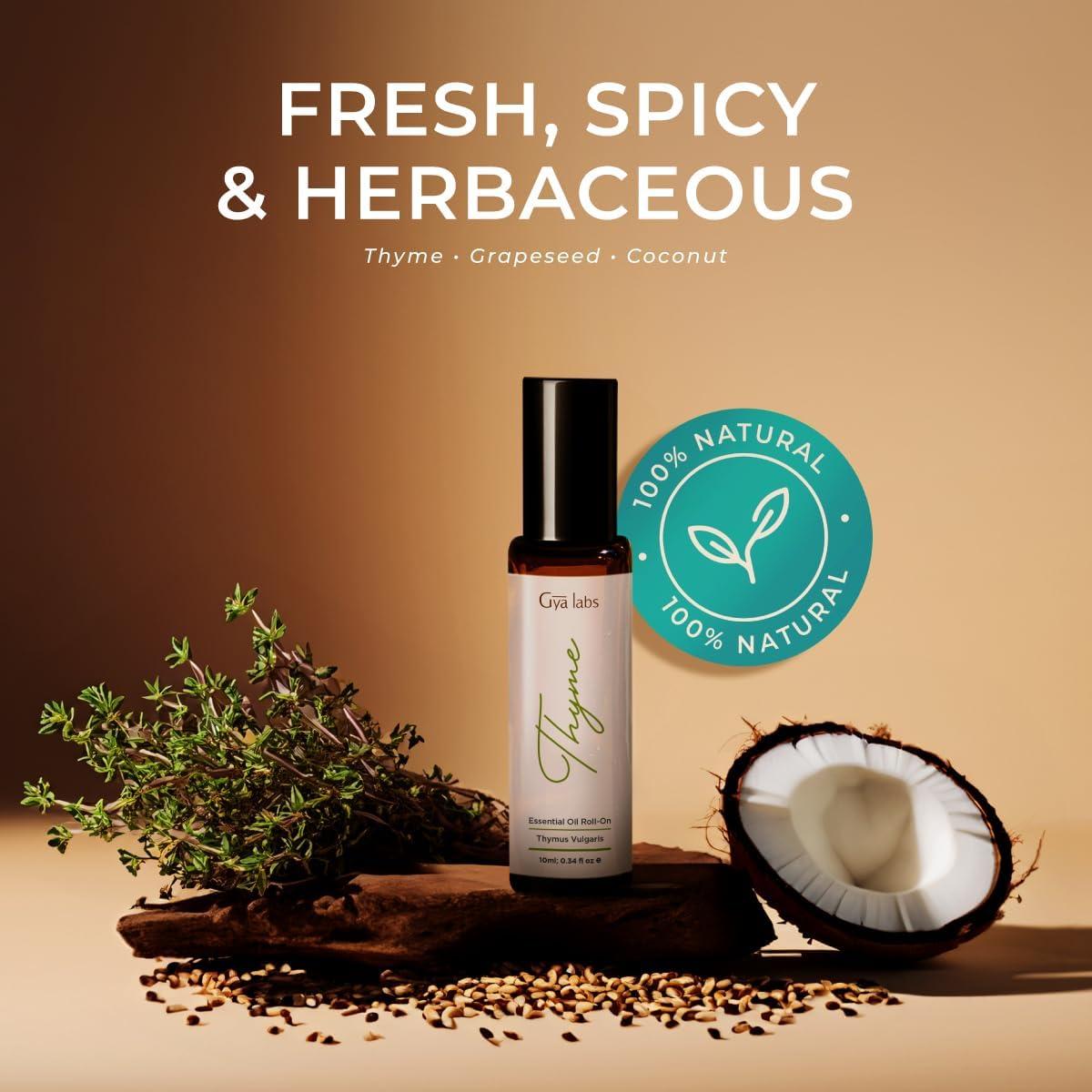 Set de Aceites Esenciales Roll On Gya Labs 2x10ml Tomillo Ylang Ylang