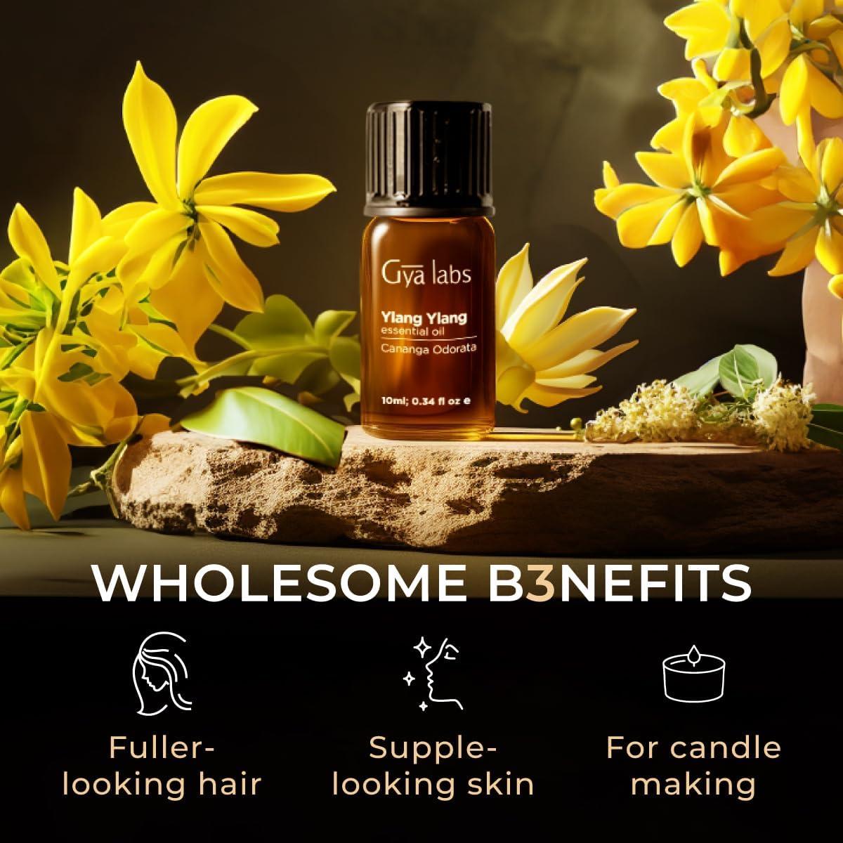 Set de Aceites Esenciales Roll On Gya Labs 2x10ml Tomillo Ylang Ylang