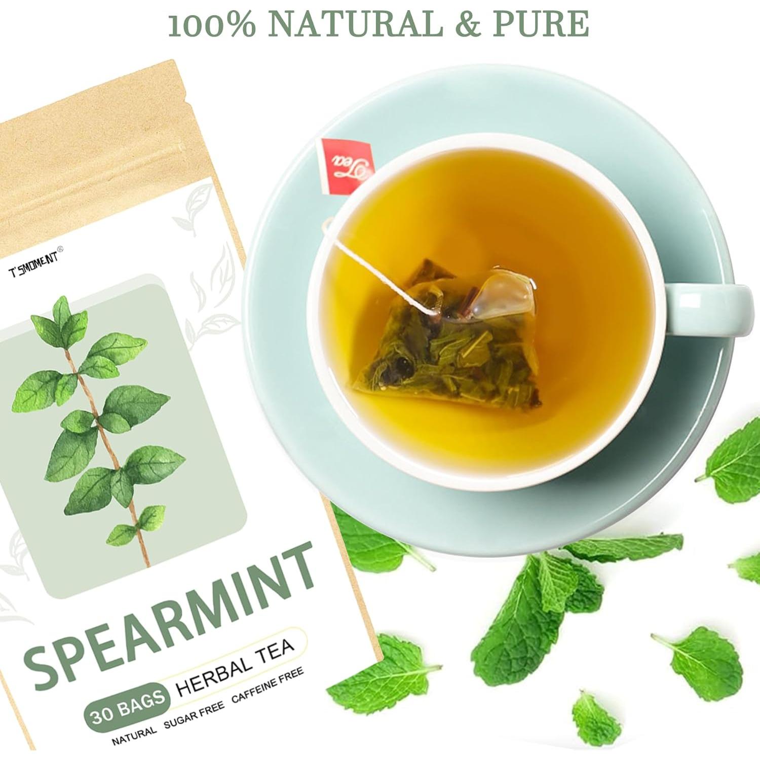 Té de Menta Verde Orgánico T'SMOMENT 30 Bolsitas 100% Natural