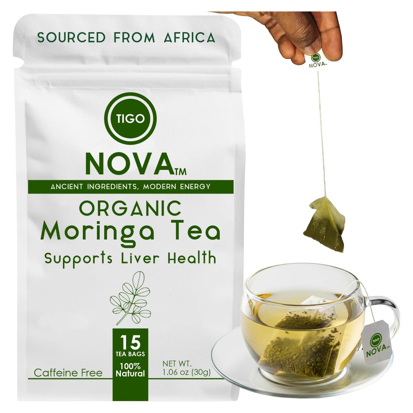 Bolsitas de Té de Moringa Orgánica Intuitigo - 15 Unidades