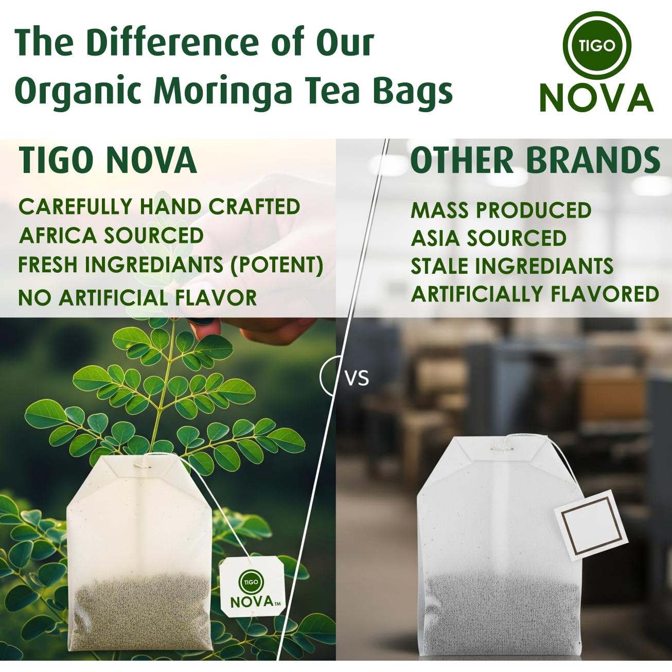 Bolsitas de Té de Moringa Orgánica Intuitigo - 15 Unidades