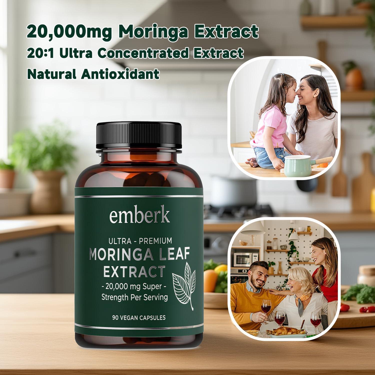 Cápsulas de Moringa 20,000 mg - 90 Veganas - Energía y Metabolismo