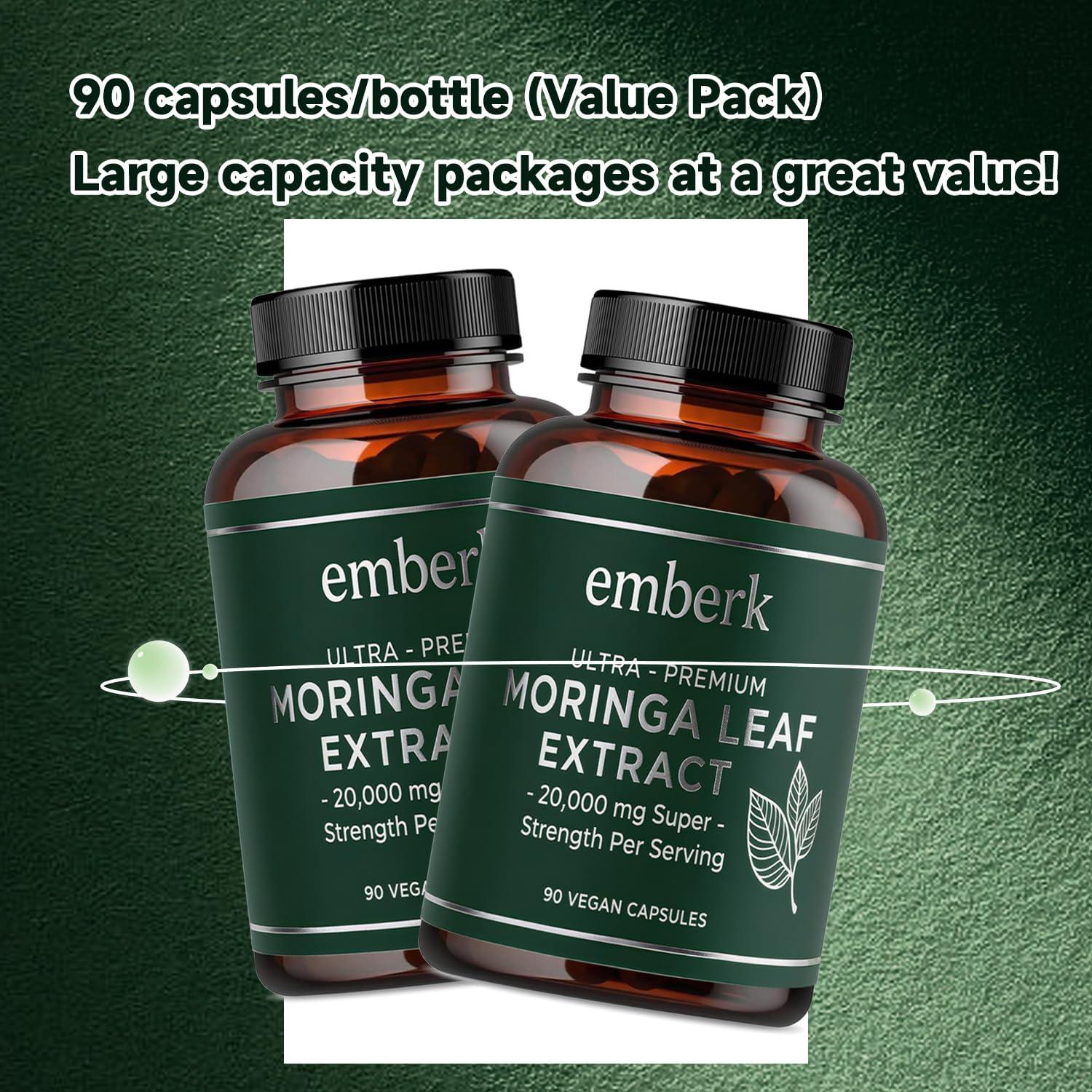 Cápsulas de Moringa 20,000 mg - 90 Veganas - Energía y Metabolismo