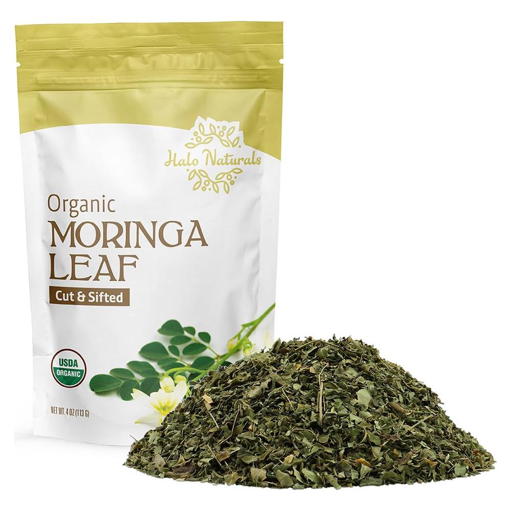 Hoja de Moringa Orgánica Halo Naturals 113g Certificada USDA