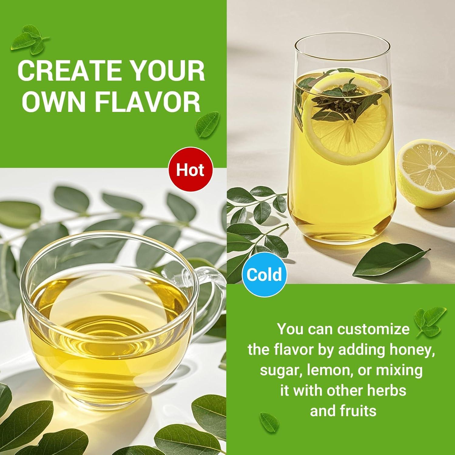 Té de Moringa HIIHONE - Sin Cafeína, 50 Bolsitas