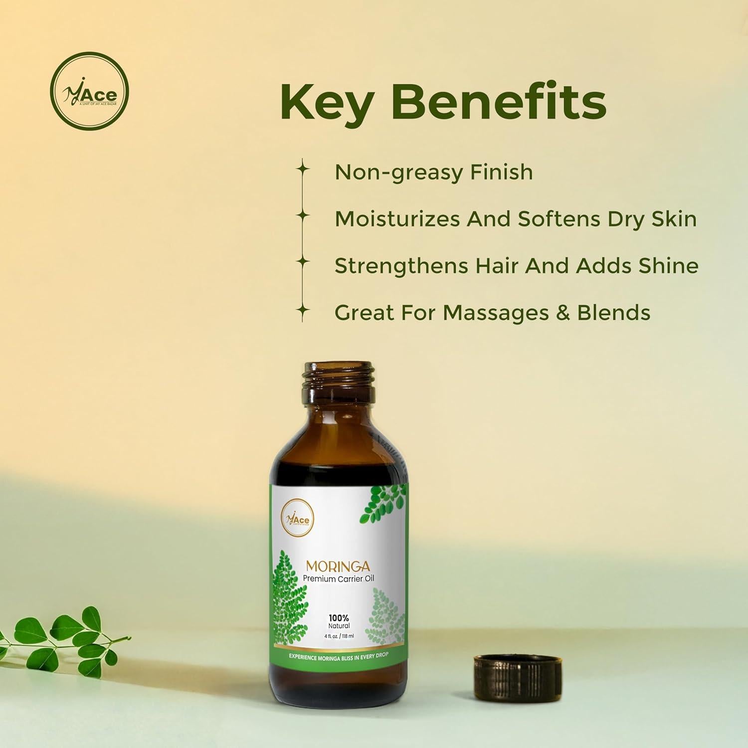 Aceite Portador de Moringa My Ace 118ml - Piel y Cabello