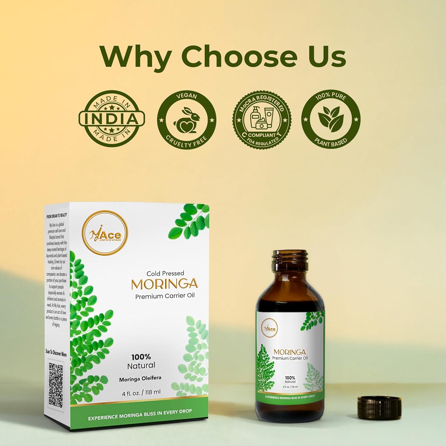 Aceite Portador de Moringa My Ace 118ml - Piel y Cabello