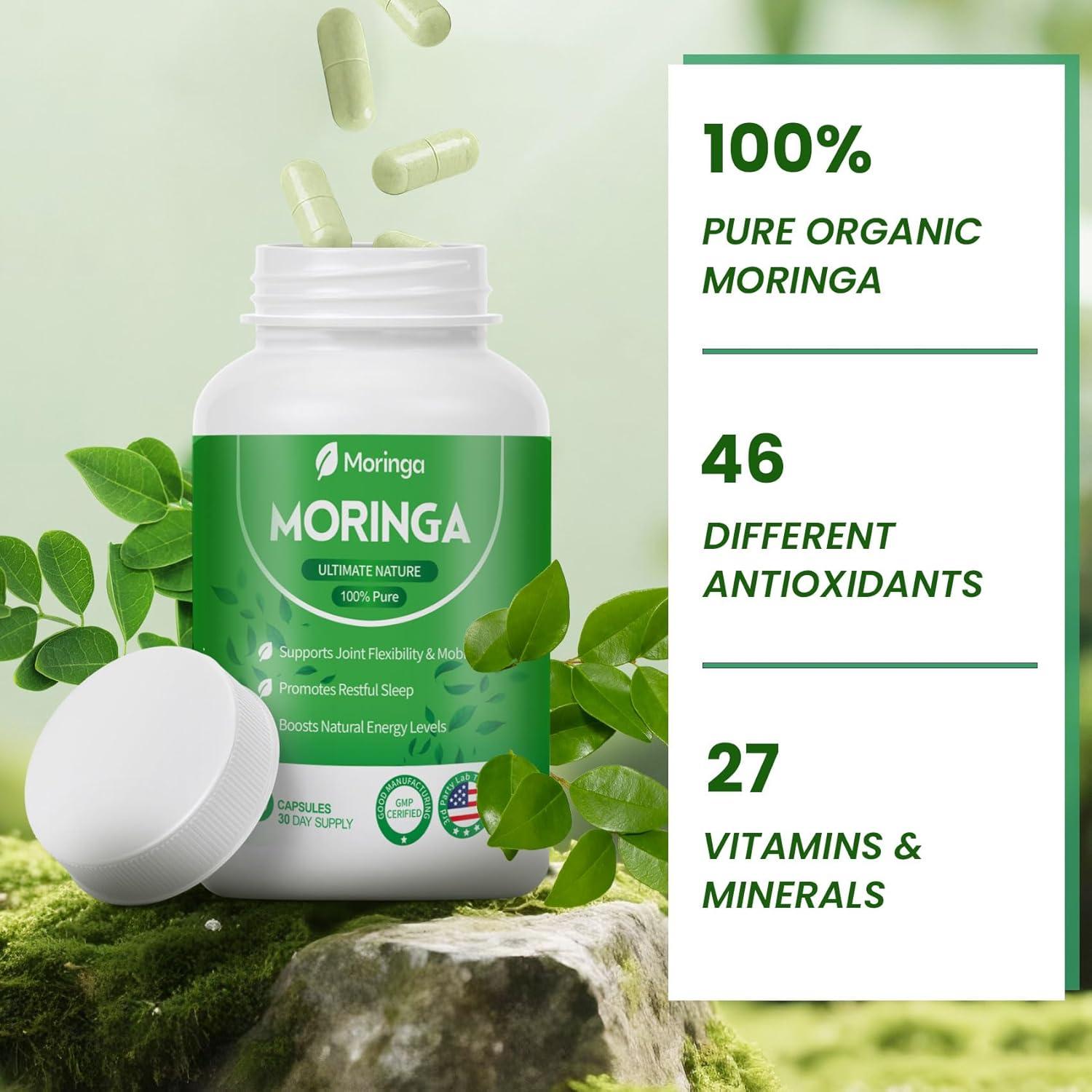 Cápsulas de Moringa Fravonique 800mg - 60 Cápsulas Veganas