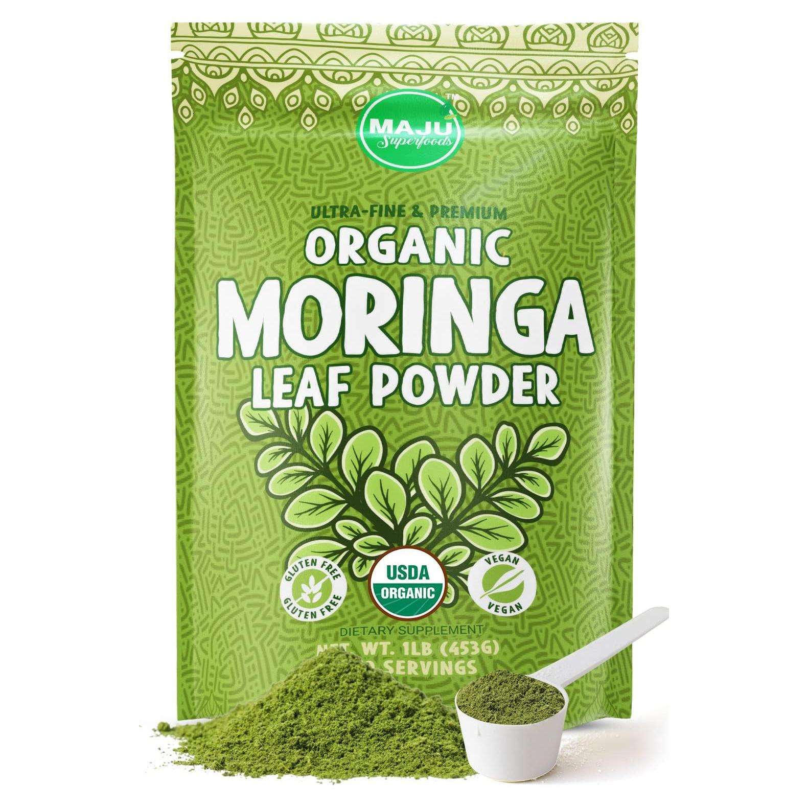Polvo de Moringa Orgánica MAJU 0.45 kg - Calidad Extra-Fina
