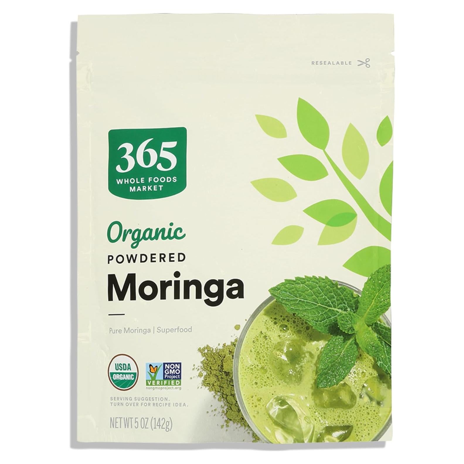 Polvo de Moringa Orgánico 365 Whole Foods 142g Suplemento
